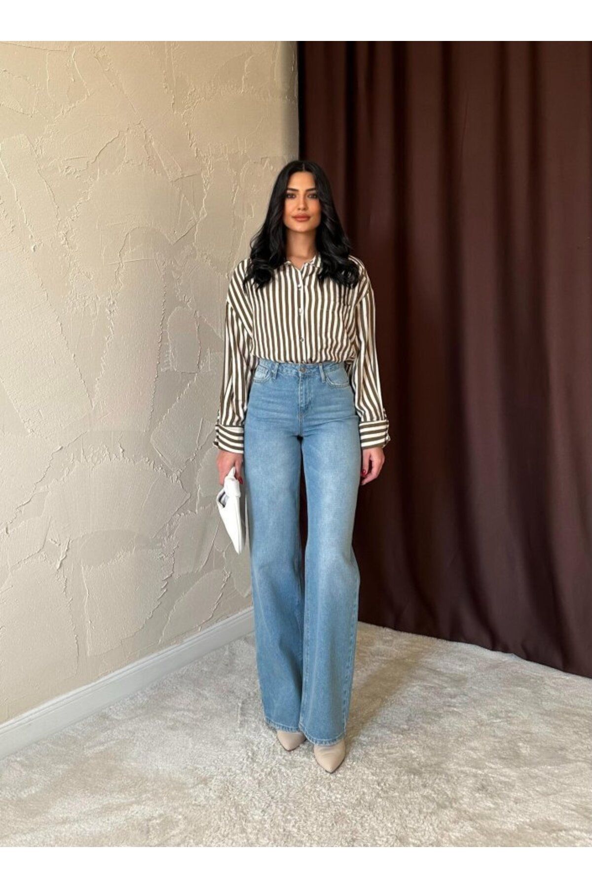 Şair Mavi Comfy Jeans Pantolon