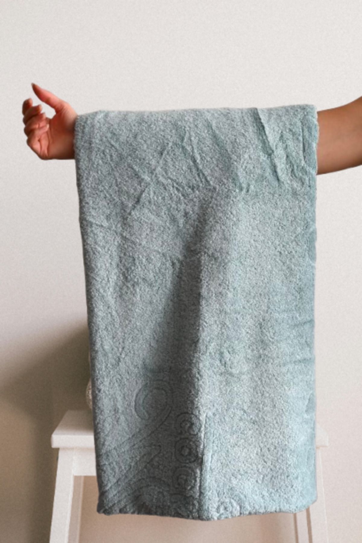 Sermio Mint Yeşili Banyo Duş Otel Spa Havlusu %100 Pamuk 100X180