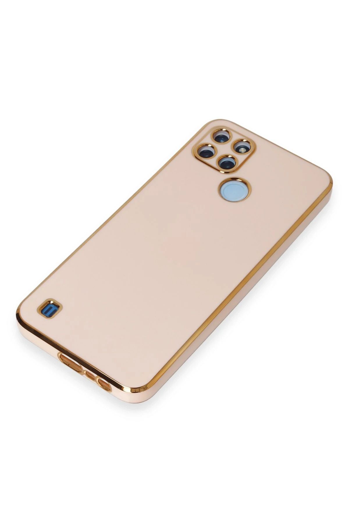 NewFace Realme C25Y Kılıf Volet Silikon - Pembe SVLRS