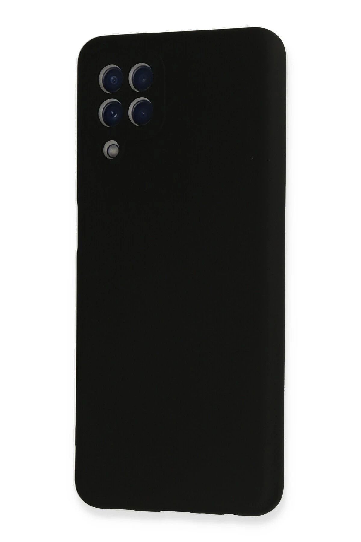 NewFace Samsung Galaxy A22 Kılıf Nano içi Kadife Silikon - Siyah ZRNET