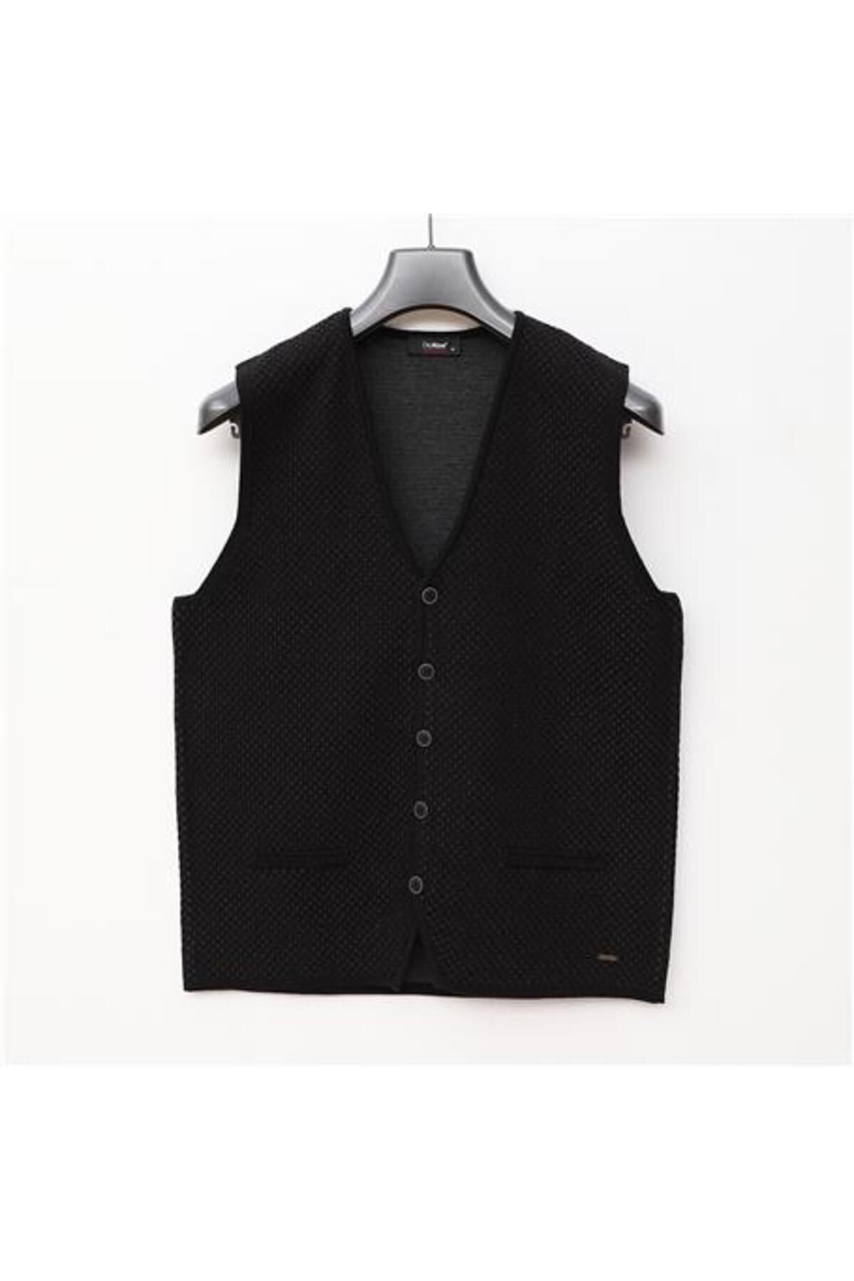Shop58 Erkek Kışlık Kolsuz Yelek/Hırka - 189073 - Siyah