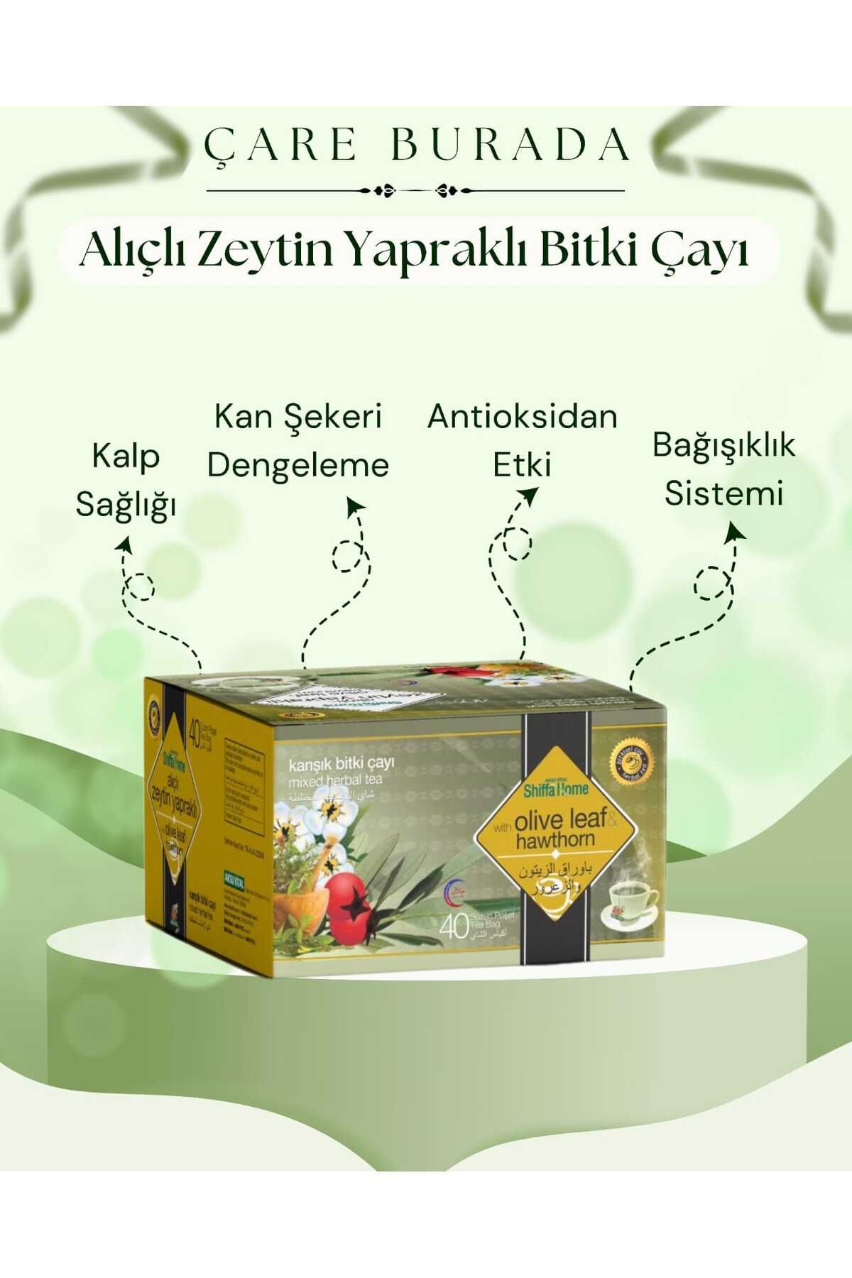 Shiffa Home Alıçlı Zeytin Yapraklı Bitki Çayı 40 Poşet