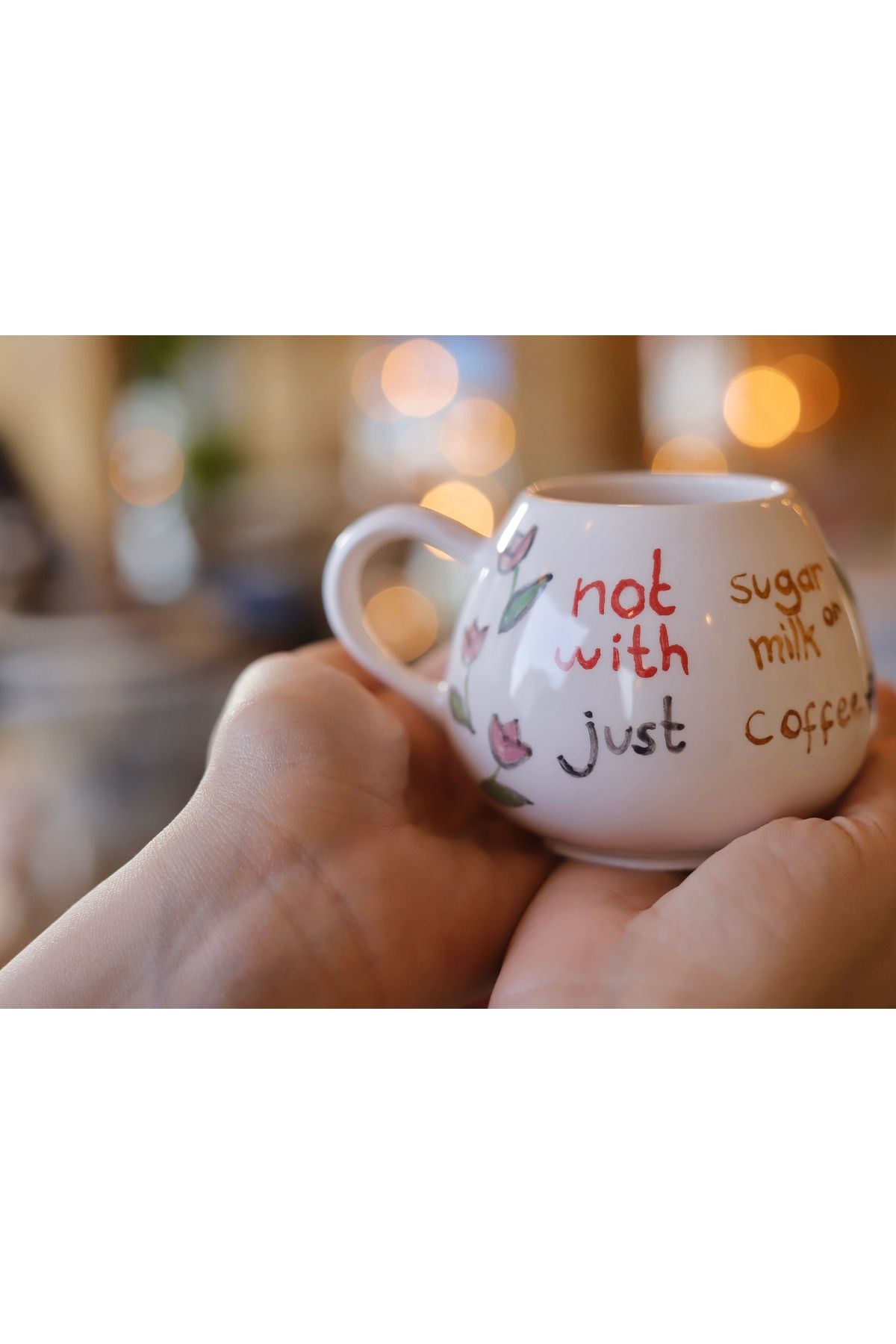 Kikis Ceramic Just Coffee Kupa