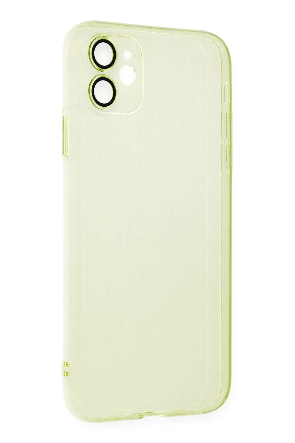 NewFace iPhone 11 Kılıf Armada Lensli Kapak - Sarı GLSTD