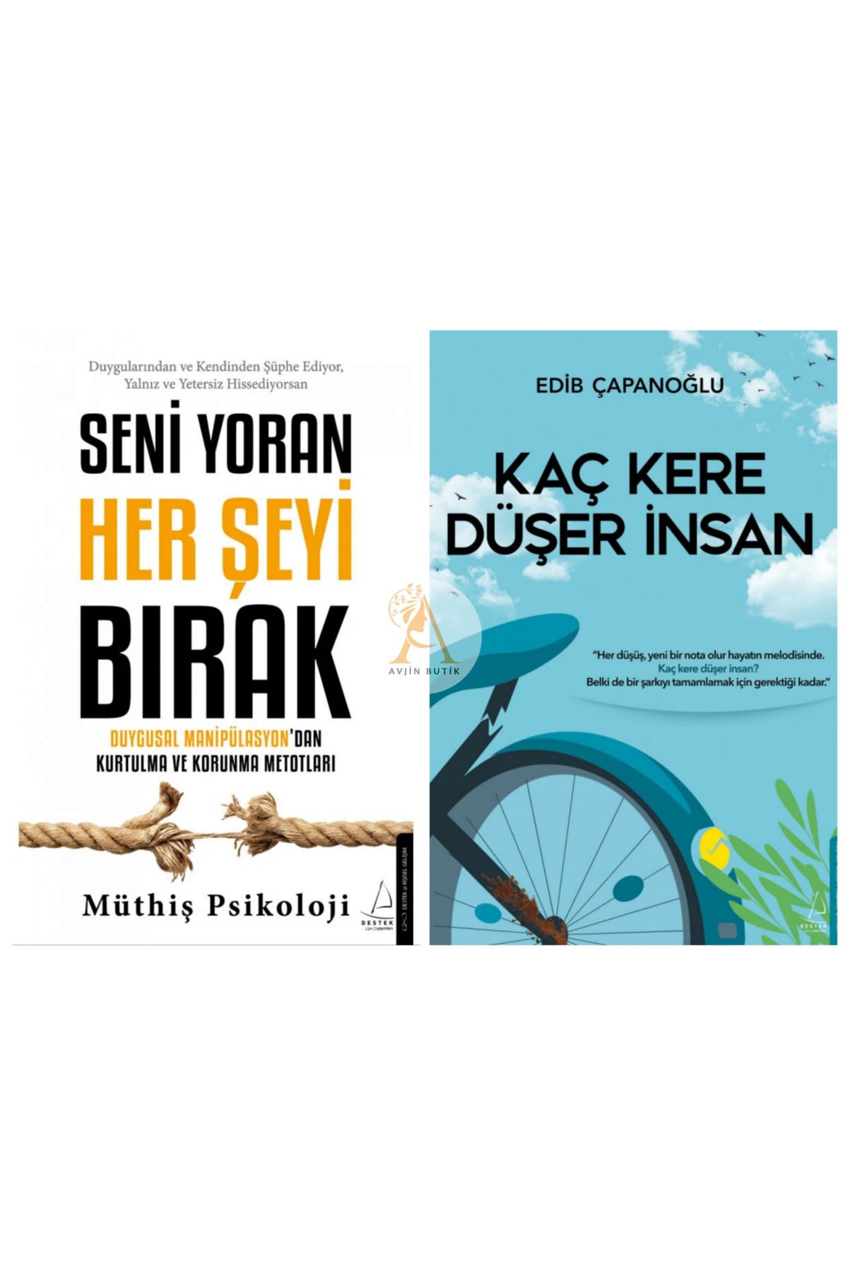 Destek Yayınları Seni Yoran Her Şeyi Bırak/Kaç Kere Düşer İnsan/2 Kitap set