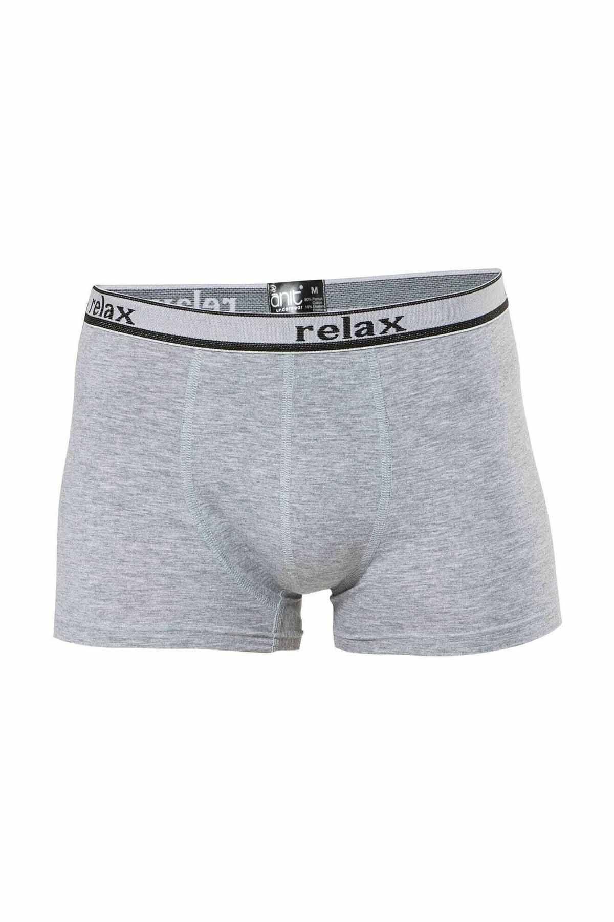 Shop58 Relax Pamuklu Esnek Erkek Boxer Gri