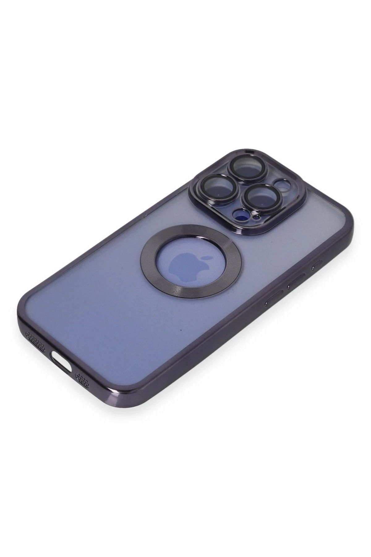 NewFace iPhone 15 Pro Max Kılıf Slot Silikon - Mor SVLRS