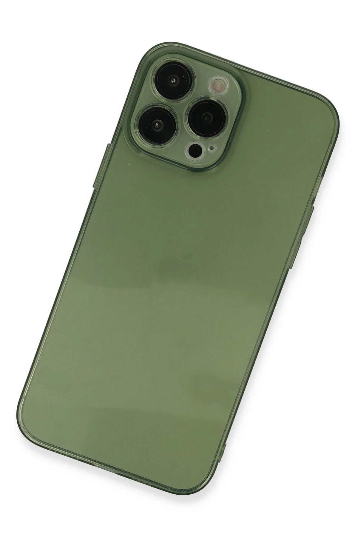 NewFace iPhone 13 Pro Kılıf Fly Lens Silikon - Yeşil WLZOR