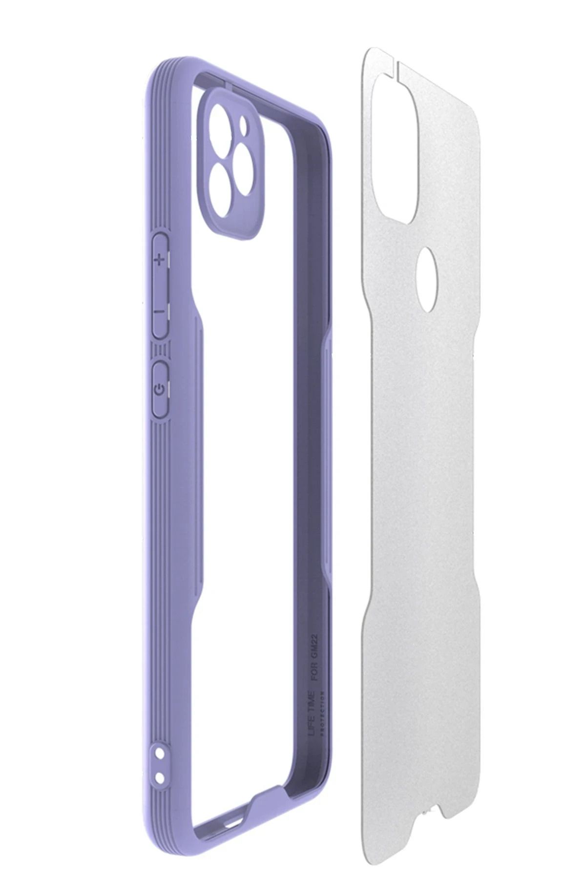 NewFace General Mobile GM 22 Kılıf Platin Silikon - Lila SVLRS