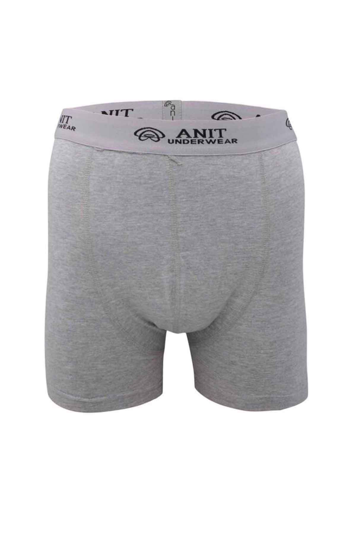 Shop58 Kısa Paça Likralı Erkek Boxer Gri