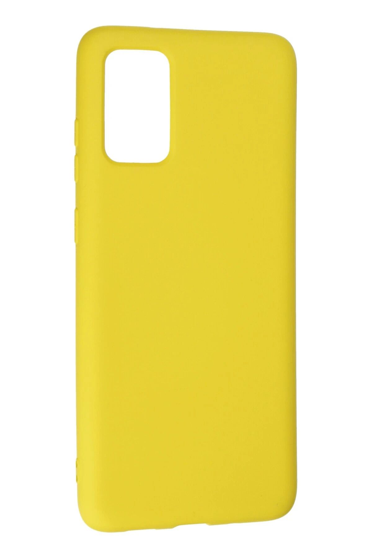 NewFace Galaxy S20 Plus uyumlu Kılıf Nano içi Kadife Silikon - Sarı SVLRS