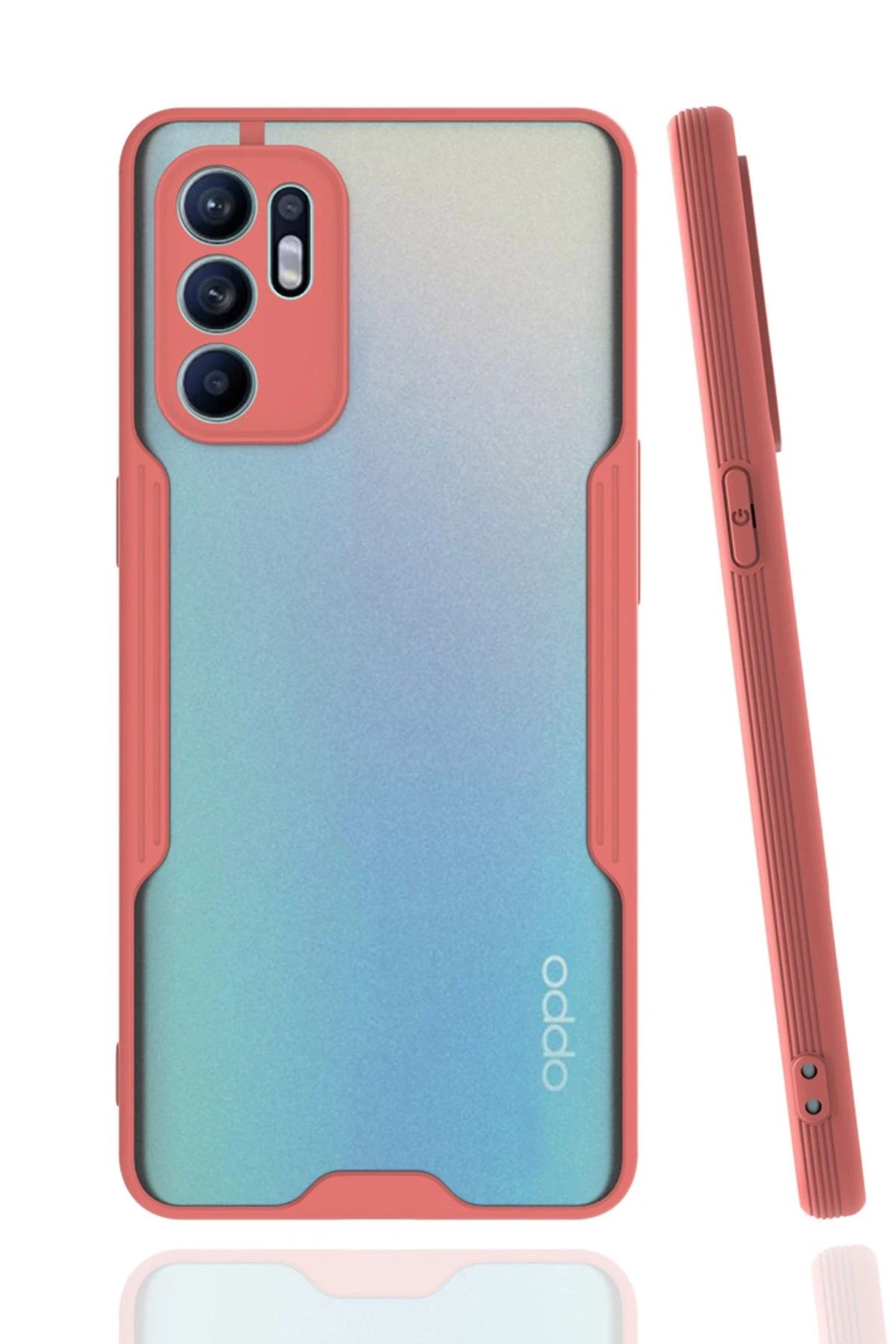 NewFace Reno 6 Kılıf Platin Silikon - Pembe WLZOR