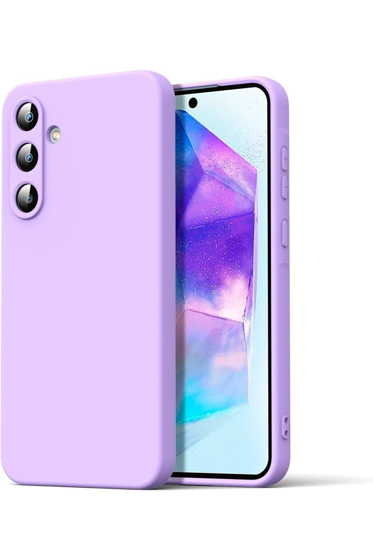 NewFace Galaxy A16 5G Kılıf Nano içi Kadife Silikon - Lila SVLRS uyumlu