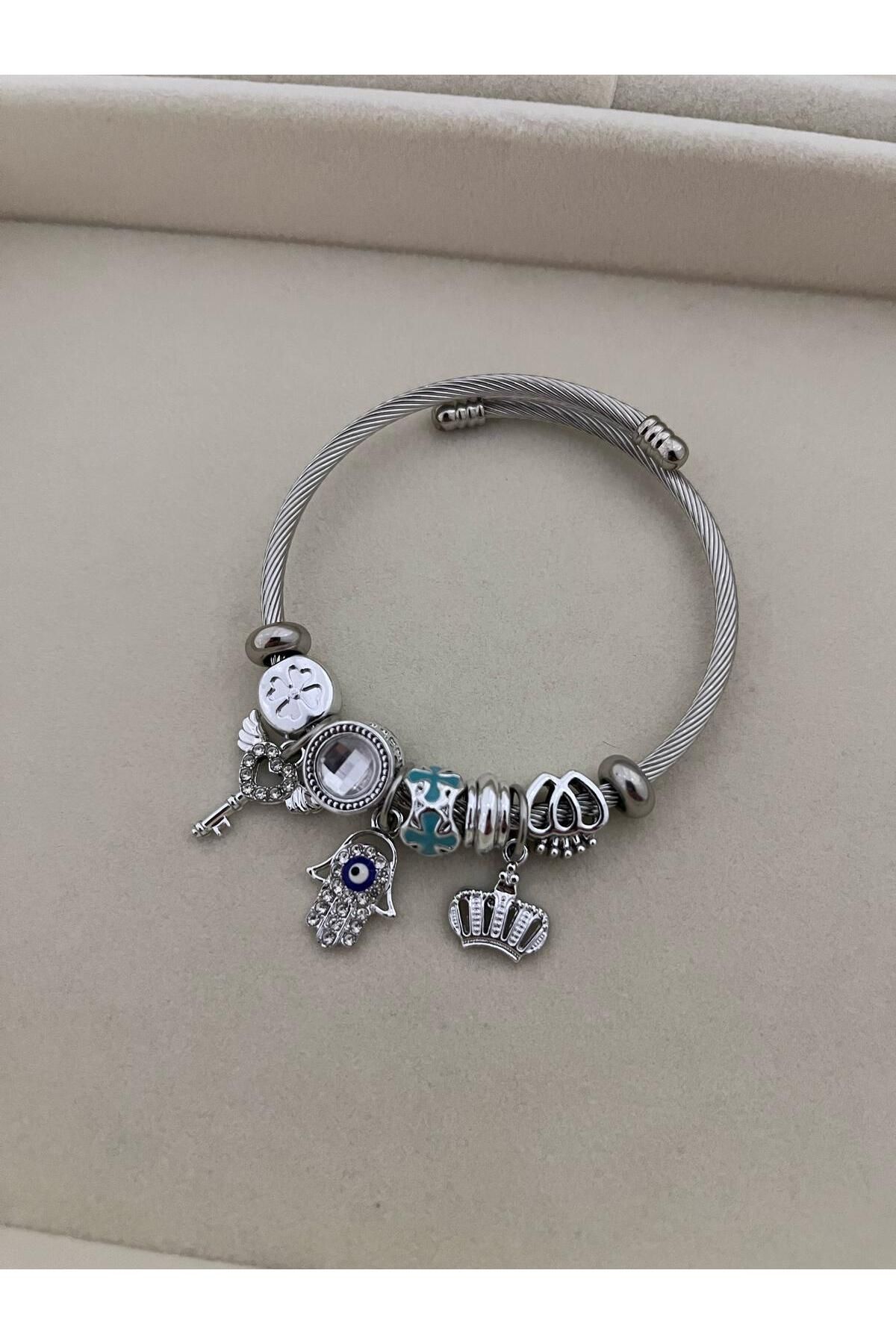 Lumina Atelier Çelik Charm Bileklik