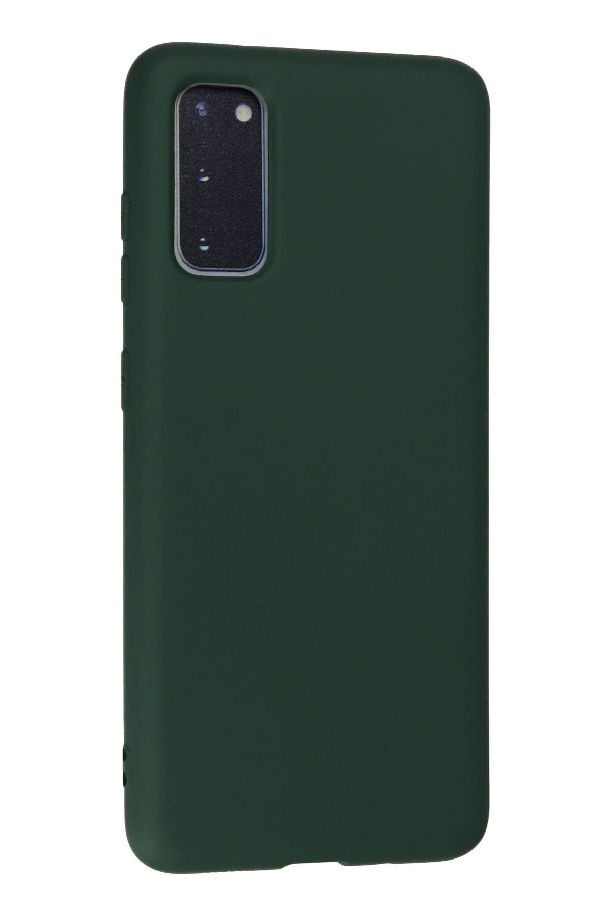 NewFace Galaxy S20 Uyumlu Kılıf Nano içi Kadife Silikon - Koyu Yeşil SVLRS