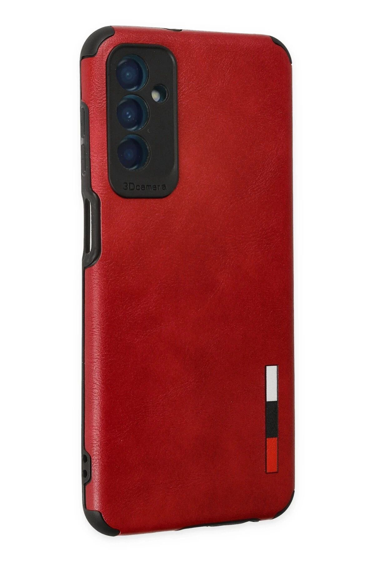 NewFace Samsung Galaxy M13 Kılıf Loop Deri Silikon - Kırmızı SVLRS