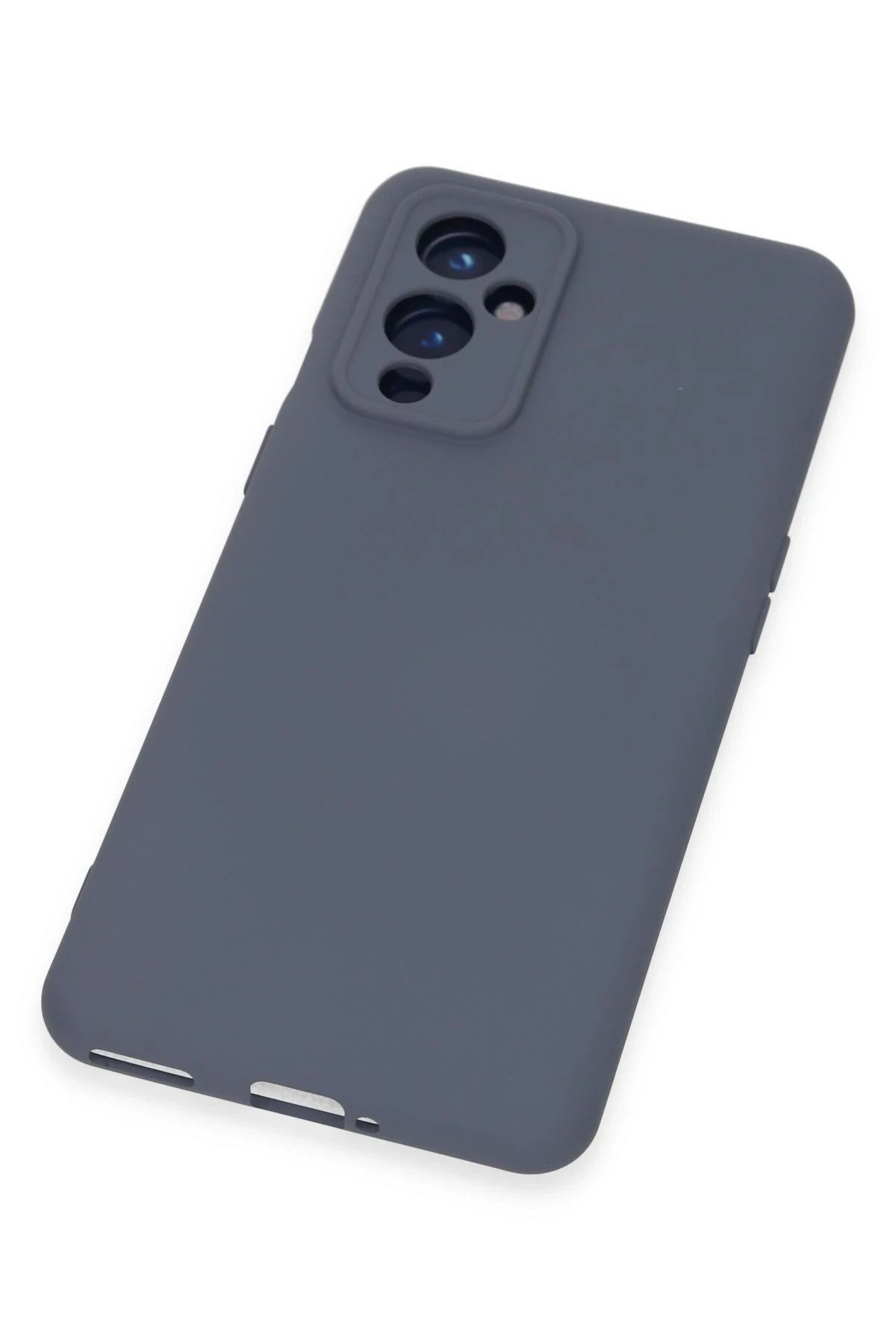 NewFace One Plus 9 uyumlu Kılıf Nano içi Kadife Silikon - Gri SVLRS