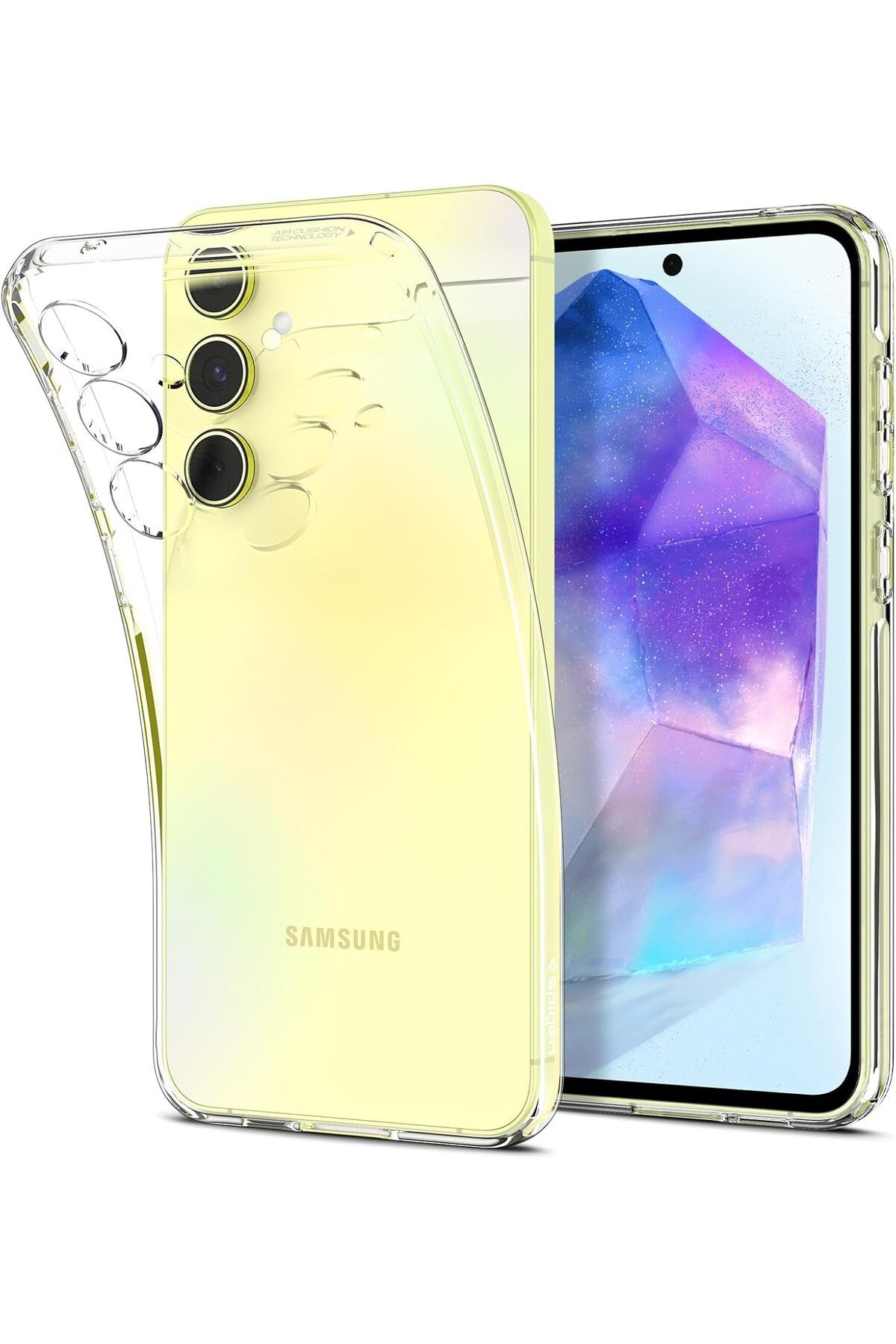 ÇAĞUR çağur Galaxy A55 Kılıf Liquid Crystal 4 Tarafı Tam Koruma Crystal Clear - ACS07537 YENİ 110994
