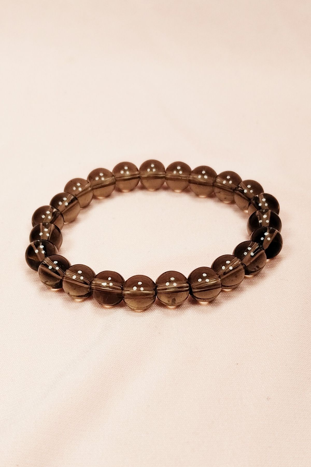 Shop58 Dumanlı Kuvars Doğal Taş Bileklik Kutulu