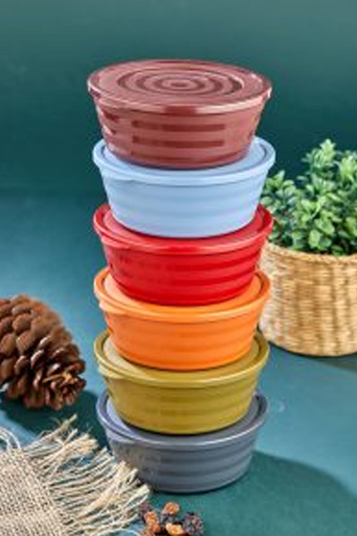 Shop58 Harmony Kapaklı Yonca Kase 6'lı Royaleks-HT-003