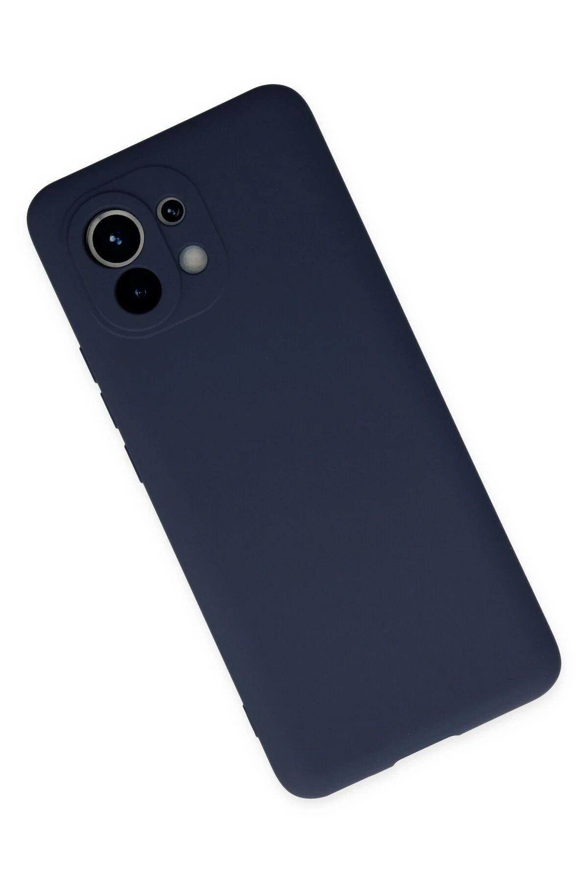NewFace Xiaomi Mi 11 uyumlu Kılıf Nano içi Kadife Silikon - Lacivert SVLRS