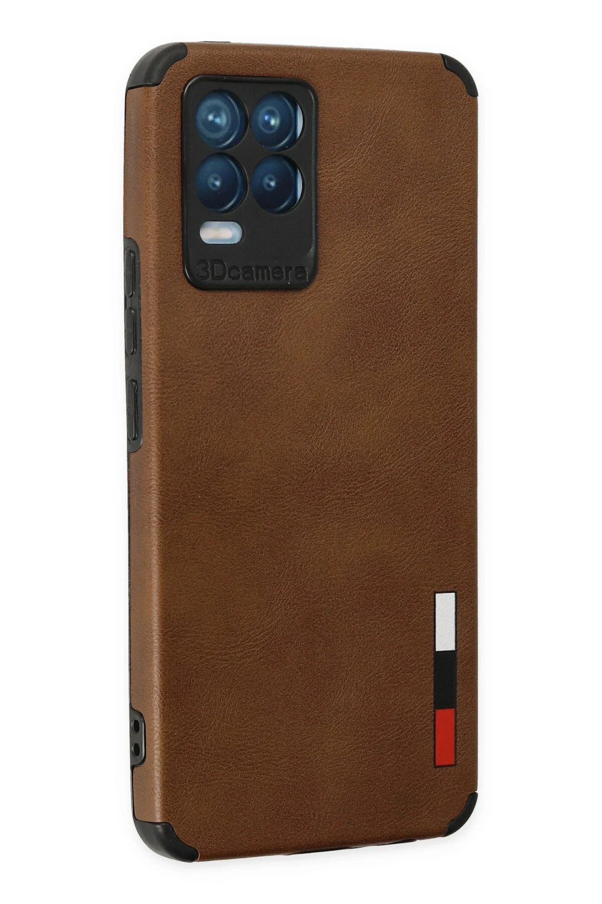 NewFace Realme 8 Kılıf Loop Deri Silikon - Kahverengi SVLRS