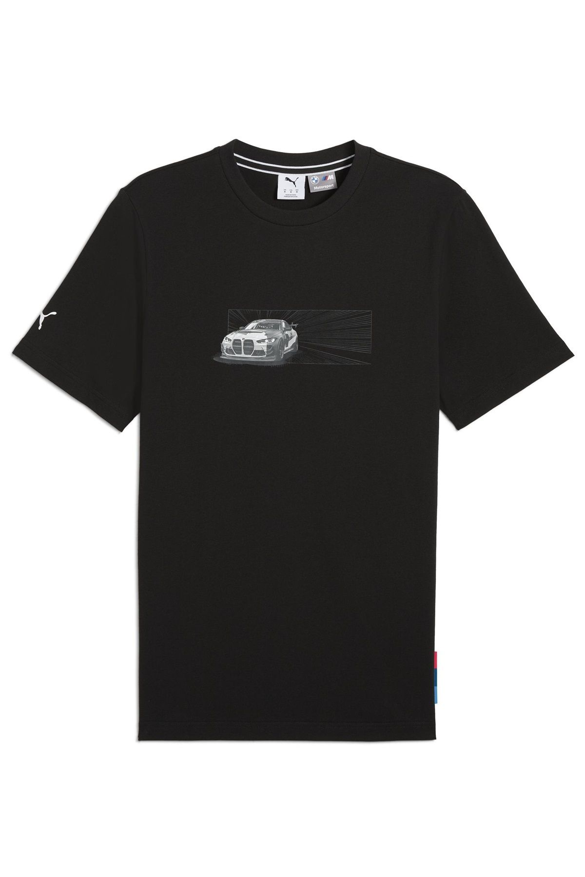 Puma 630624-01 BMW MMS Car Graphic Tee Bmw Team Tişört Erkek T-Shirt SİYAH