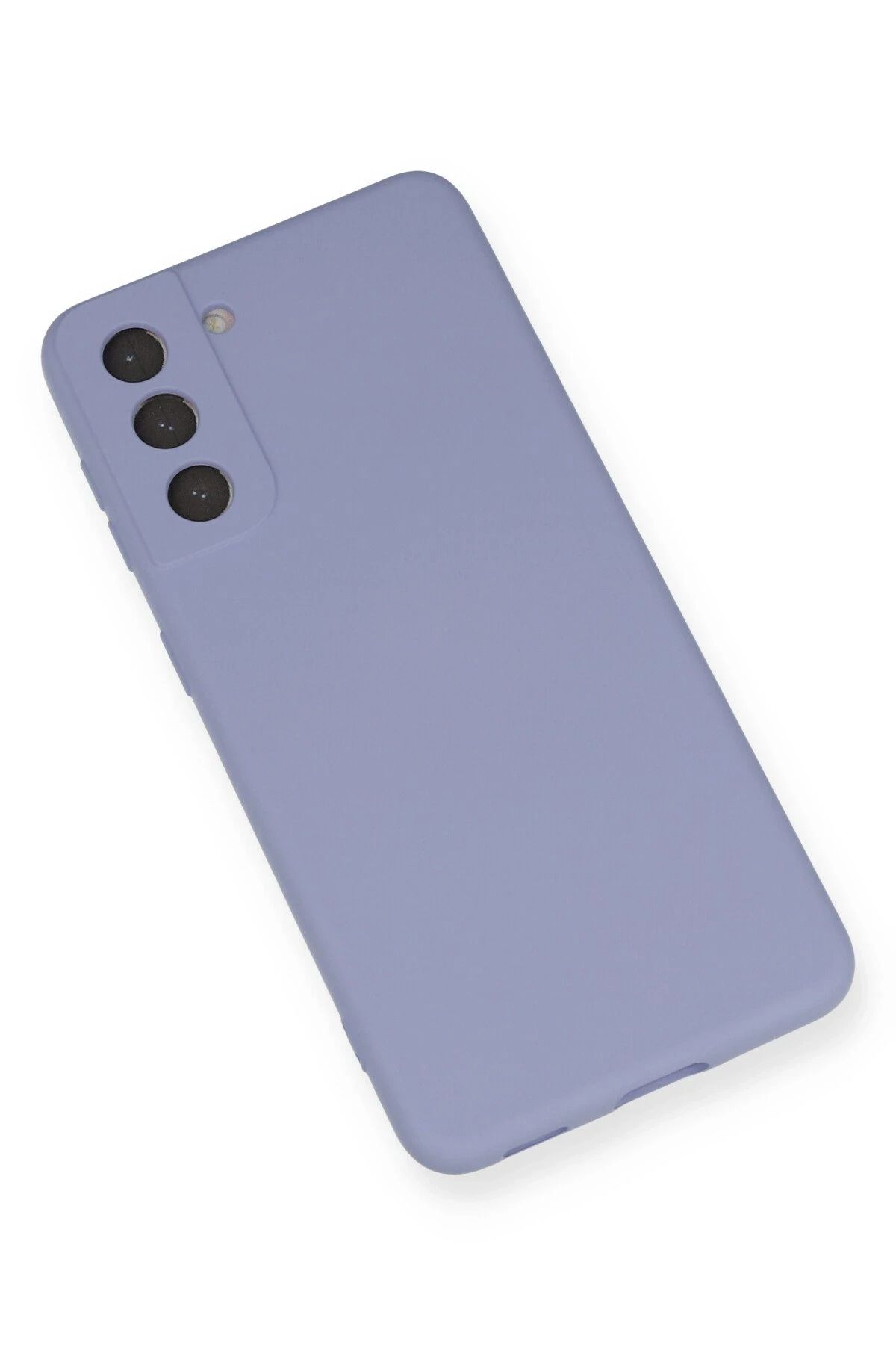 NewFace Galaxy S21 FE Uyumlu Kılıf Nano içi Kadife Silikon - Lila SVLRS