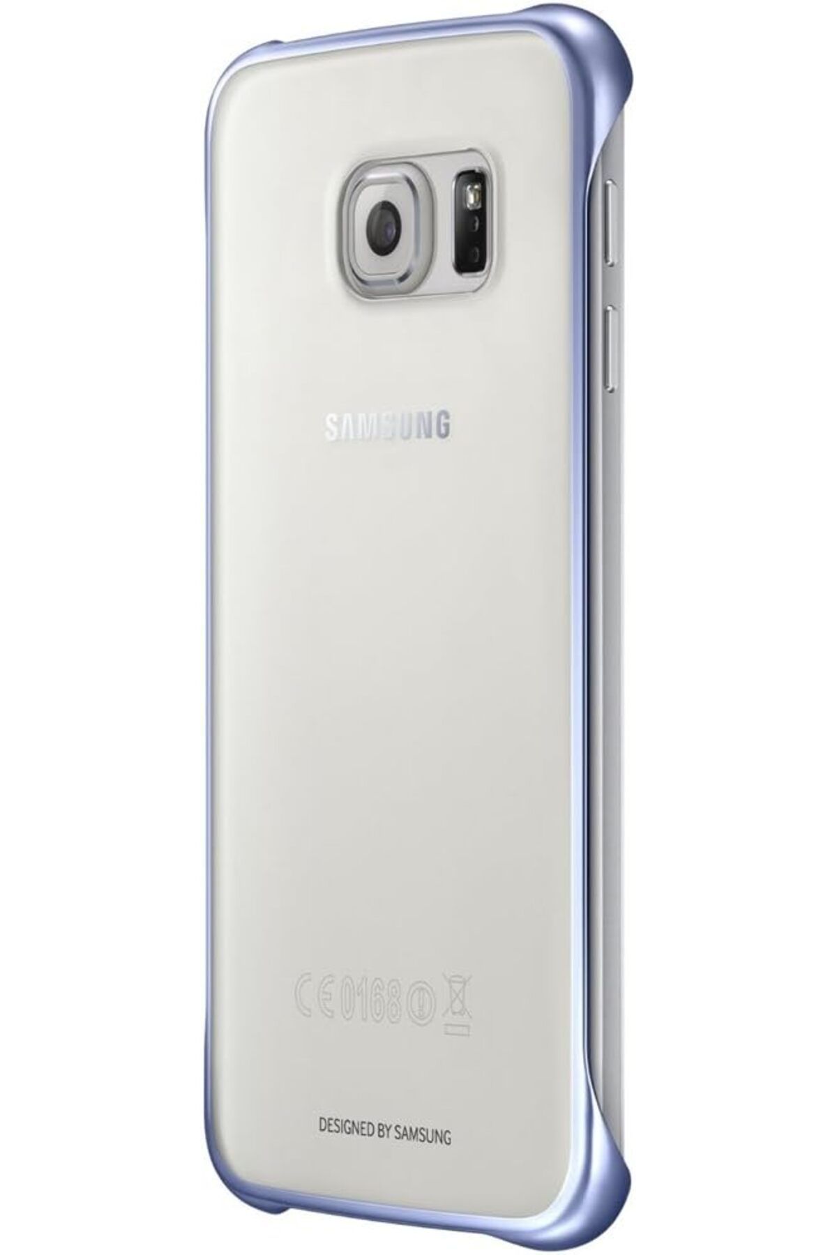 ÇAĞUR çağur Slimline Clip-On Kılıf Clear View Case Cover Galaxy S6 için, Metalik Siyah/Şeffaf YENİ