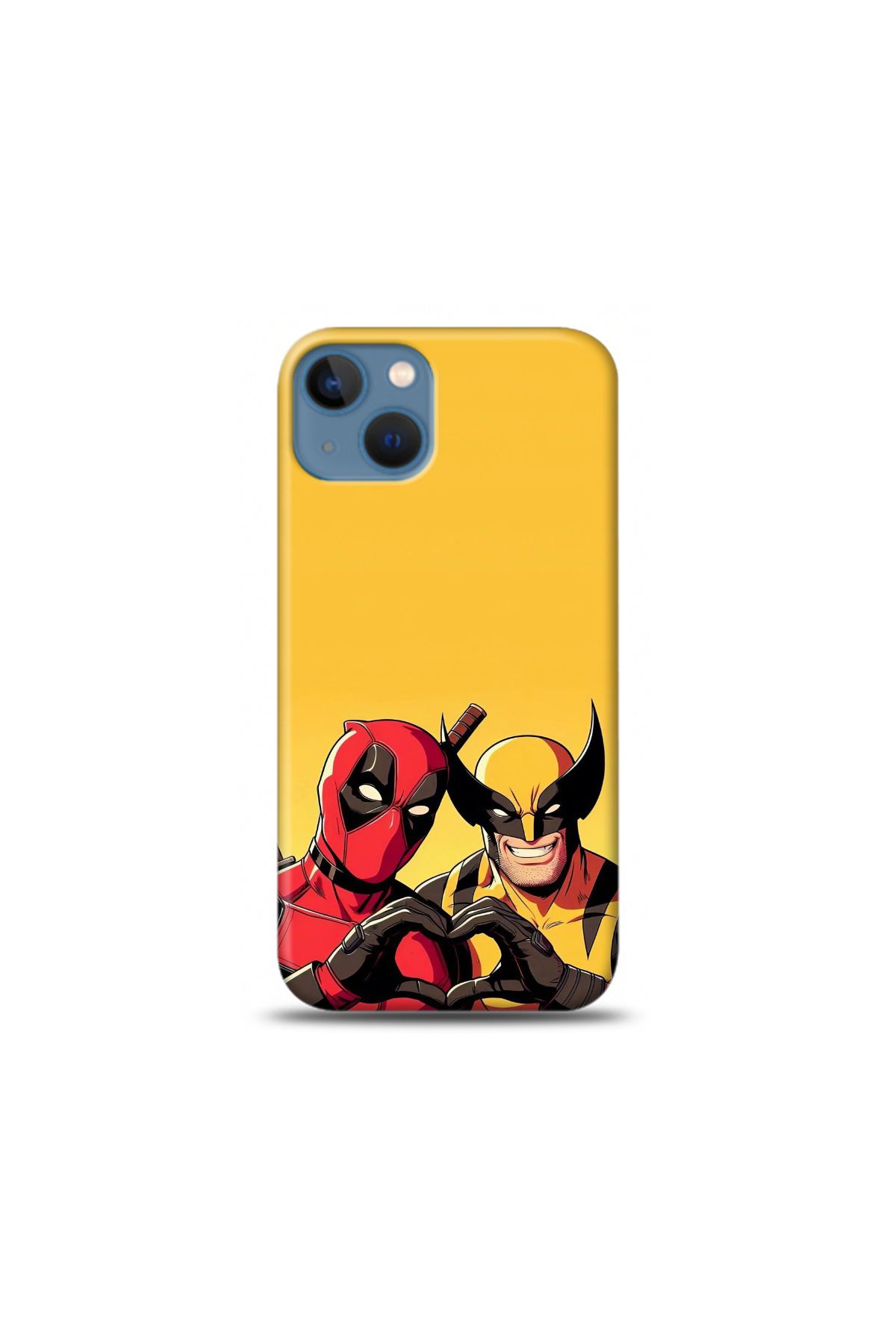 The Bear Case Deadpool Ve Wolverine Desenli iPhone 13 Mini Kılıfı