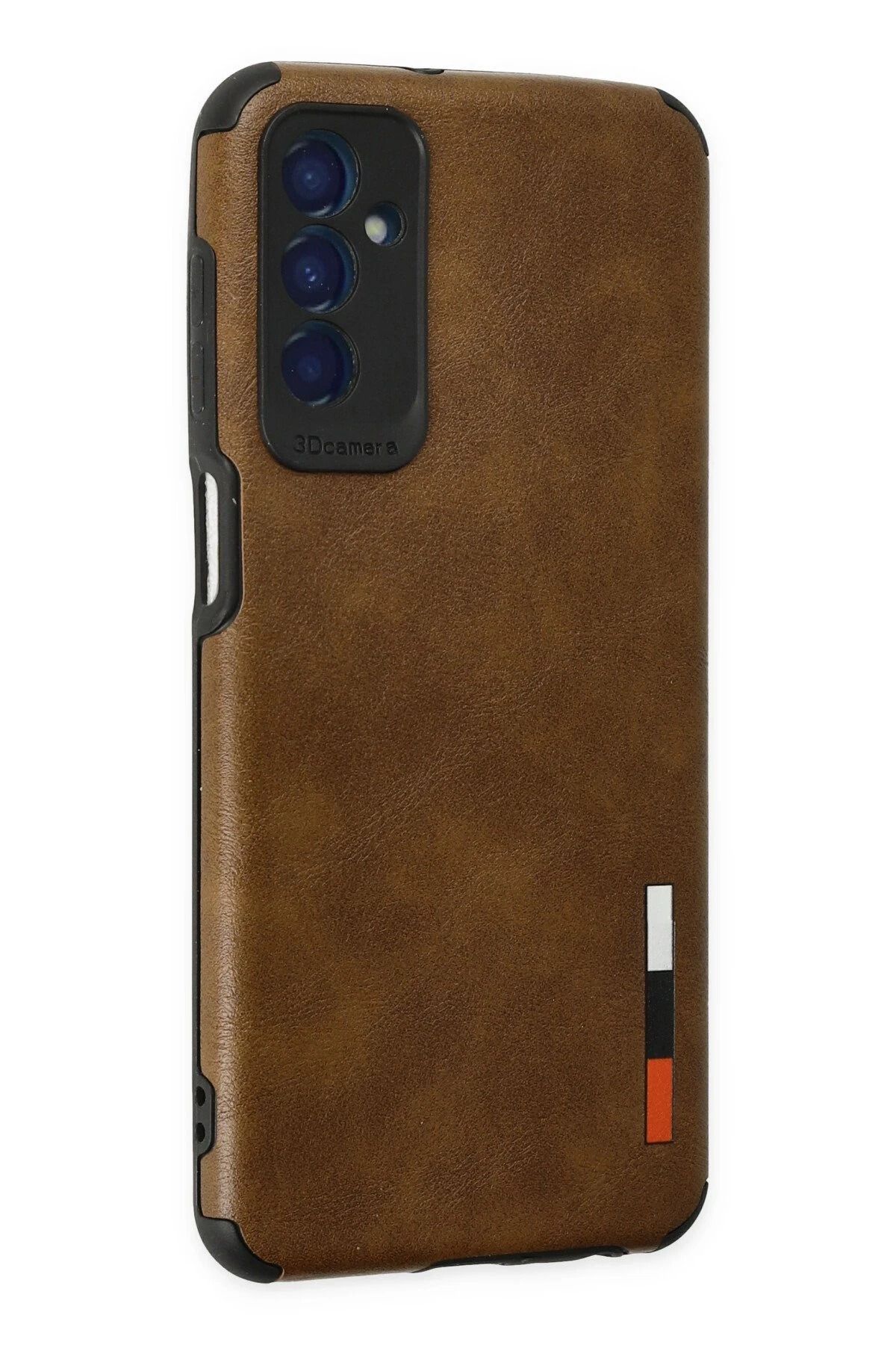 NewFace Samsung Galaxy M13 Kılıf Loop Deri Silikon - Kahverengi SVLRS