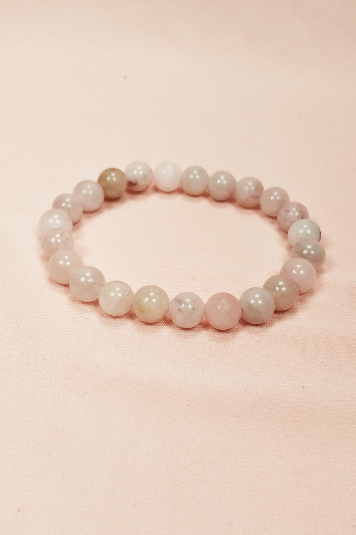 Shop58 Pembe Kuvars Doğal Taş Bileklik Kutulu