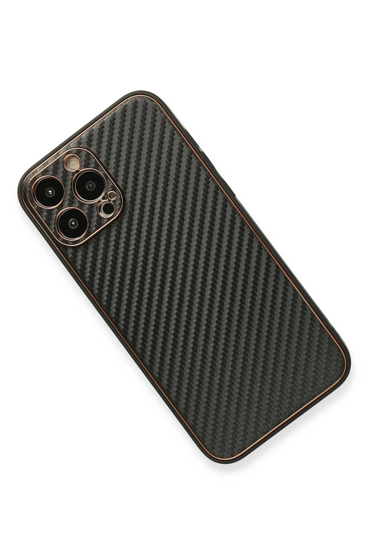 NewFace iPhone 13 Pro Kılıf Coco Karbon Silikon - Siyah SVLRS