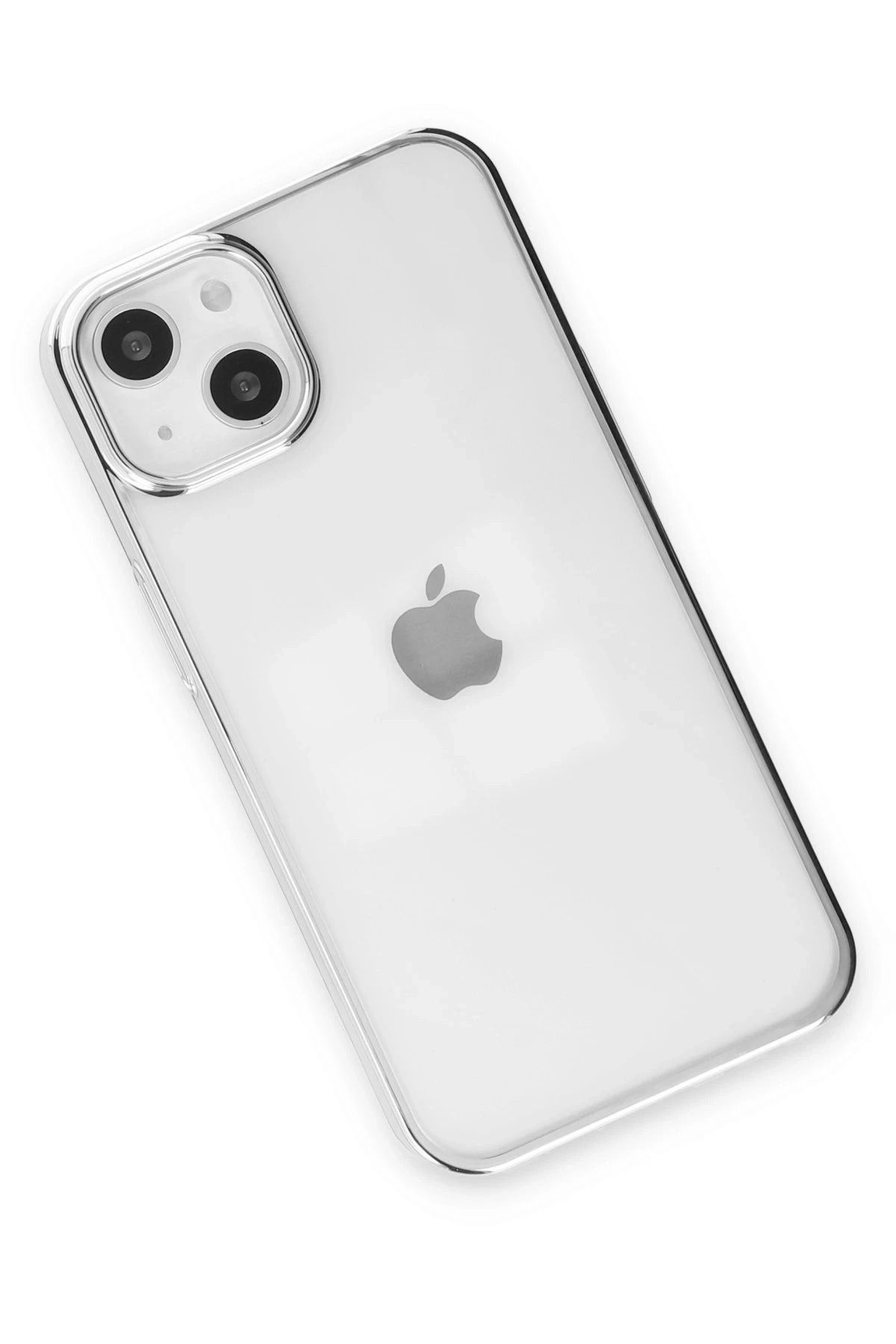 NewFace iPhone 14 Plus Kılıf Element Silikon - Gümüş SVLRS
