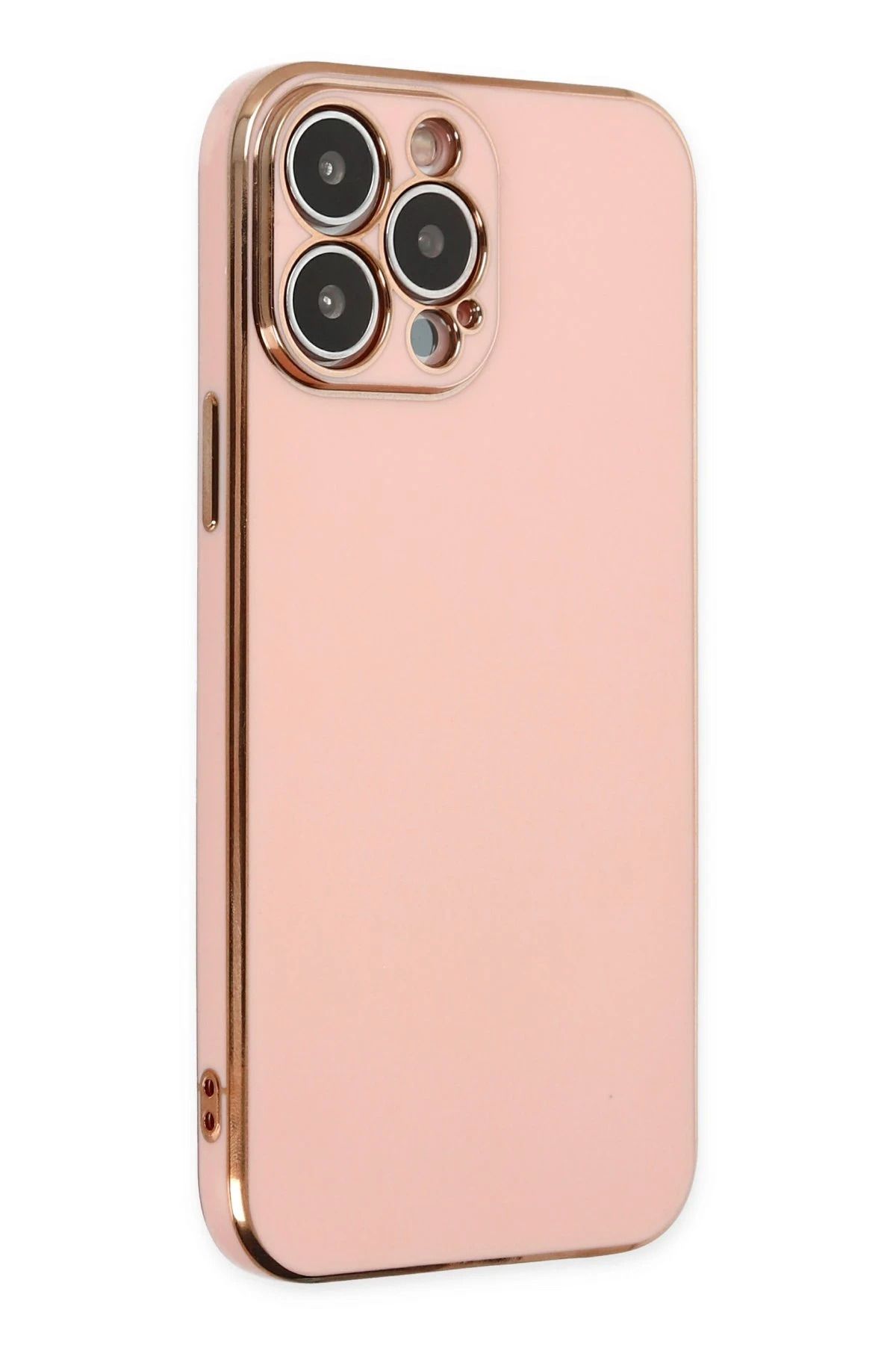 NewFace iPhone 15 Pro Max Kılıf Volet Silikon - Pembe SVLRS