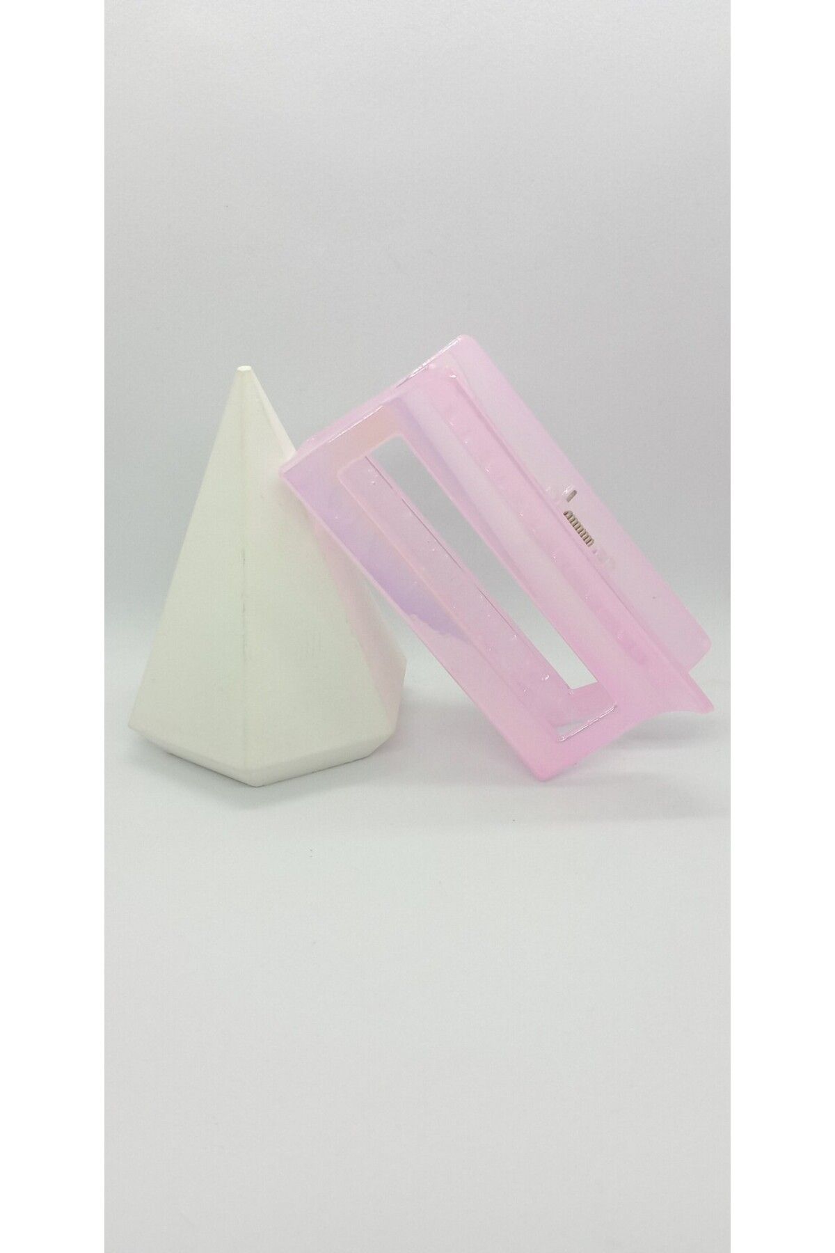 ndjewelry Pembe Renk Hologramlı Mandal Toka