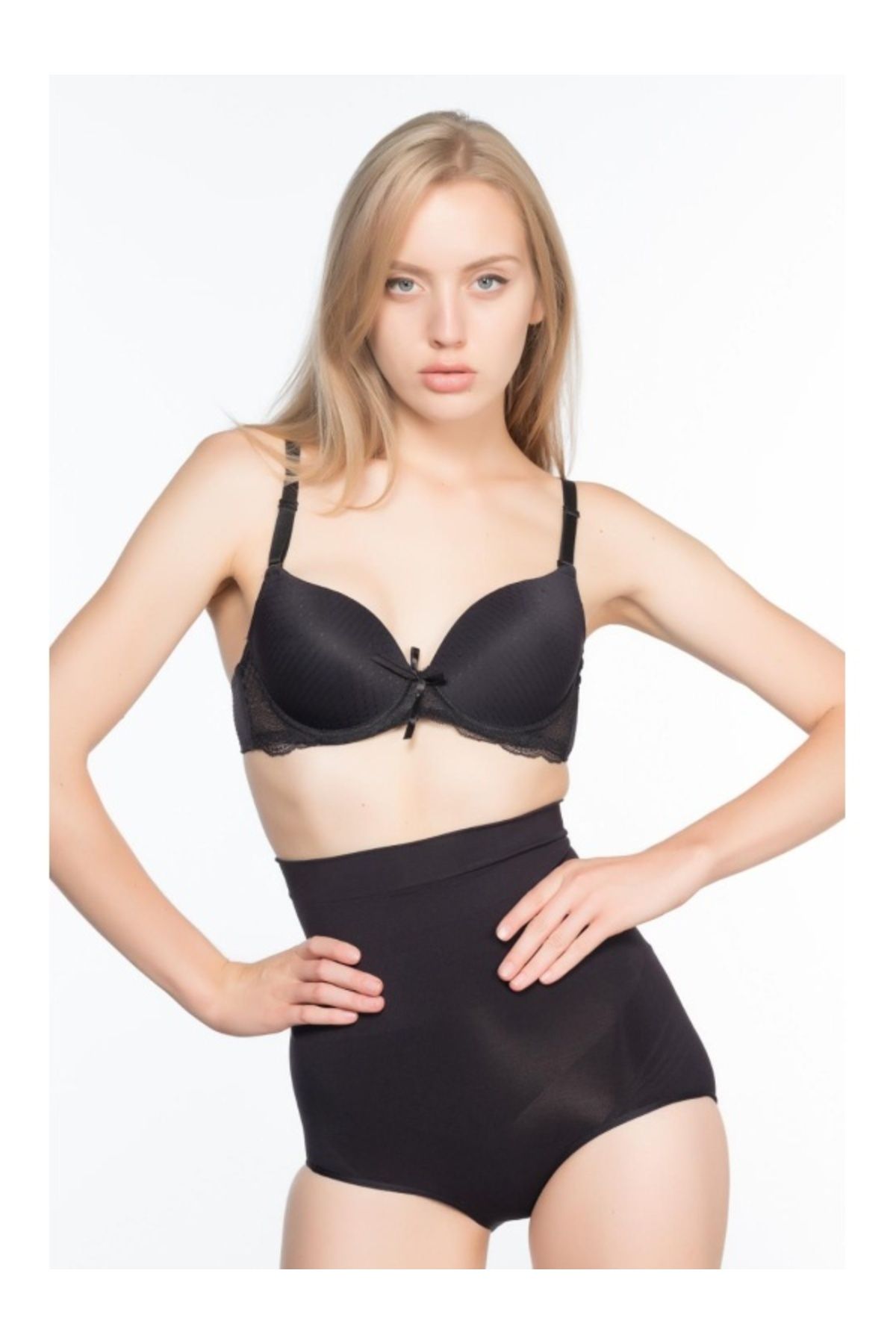 kapsulavm SİYAH MI Emay 7024 Yüksek Bel Slip Korse