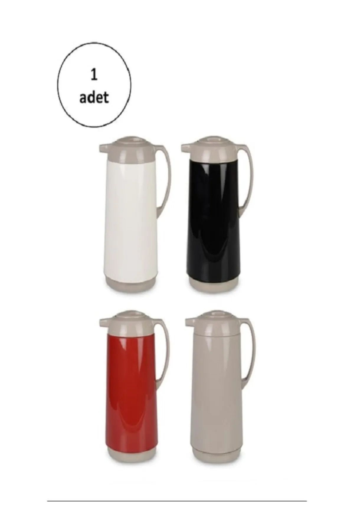 Shop58 Plastik Karışık Renkli 1.9Lt Termos 1 Adet Royaleks-CRM6006