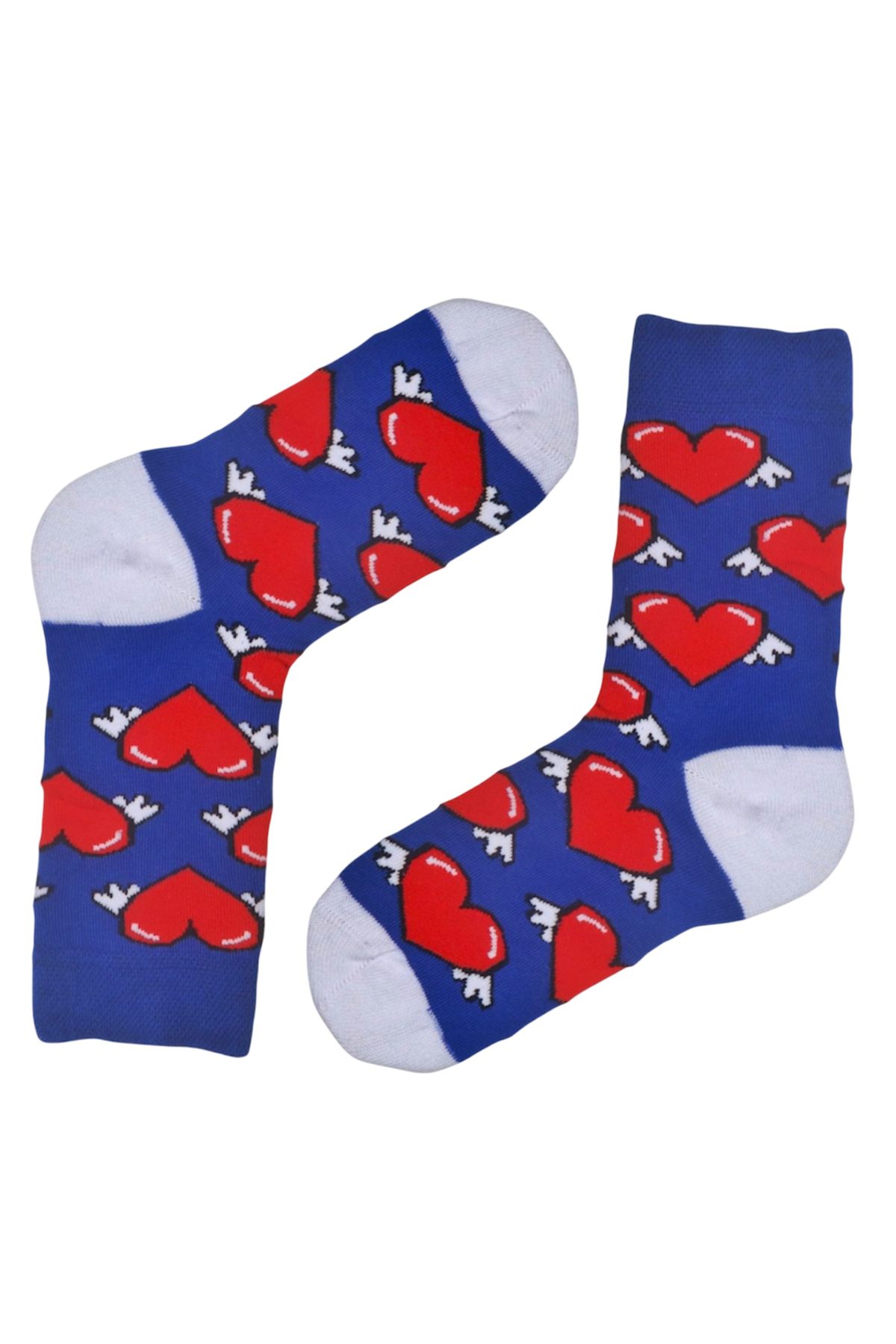 MiaSocks Kanatlı Kalp Desenli Çorap