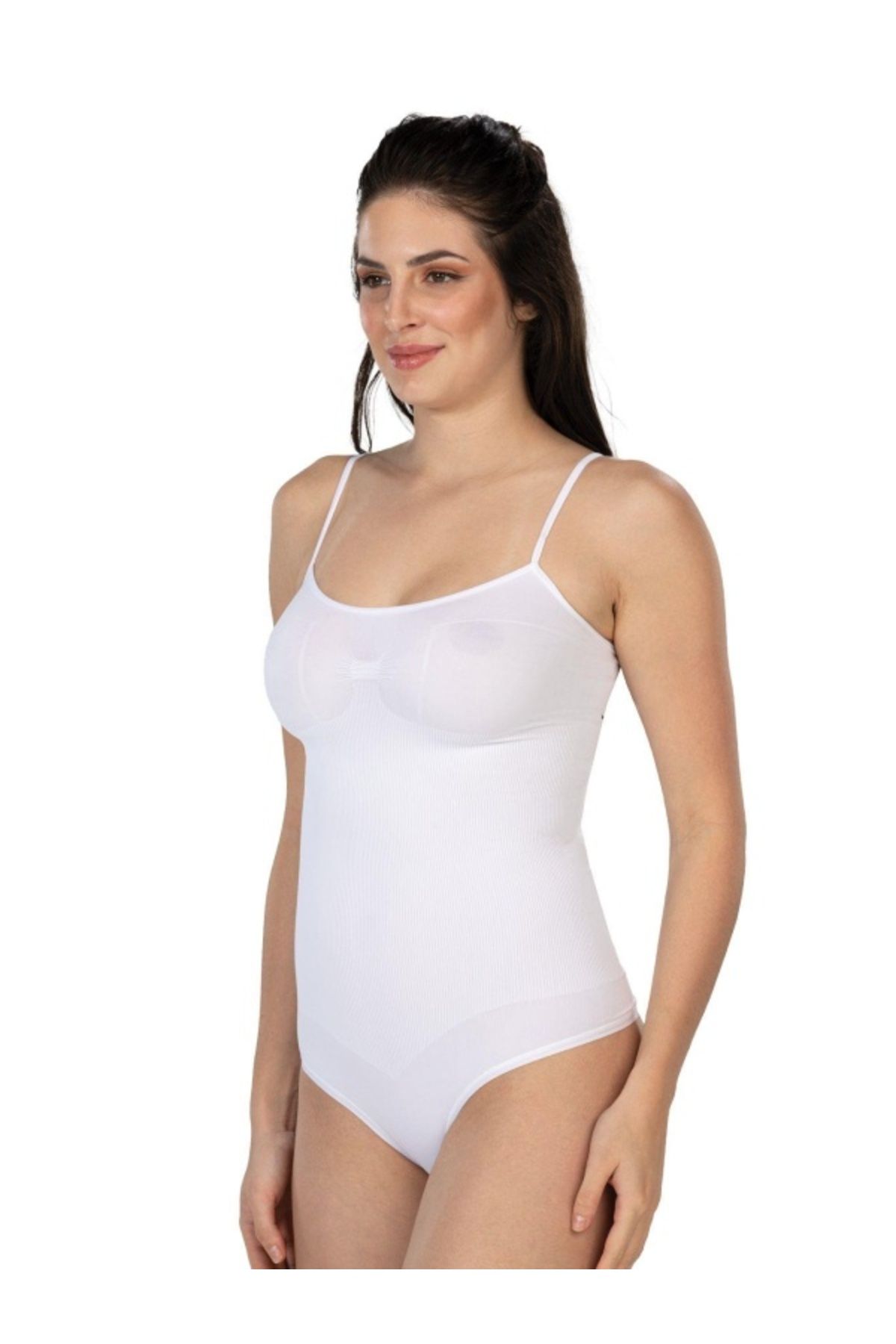 kapsulavm BEYAZ MI Emay 1927 İp Askıllı Ripli String Body