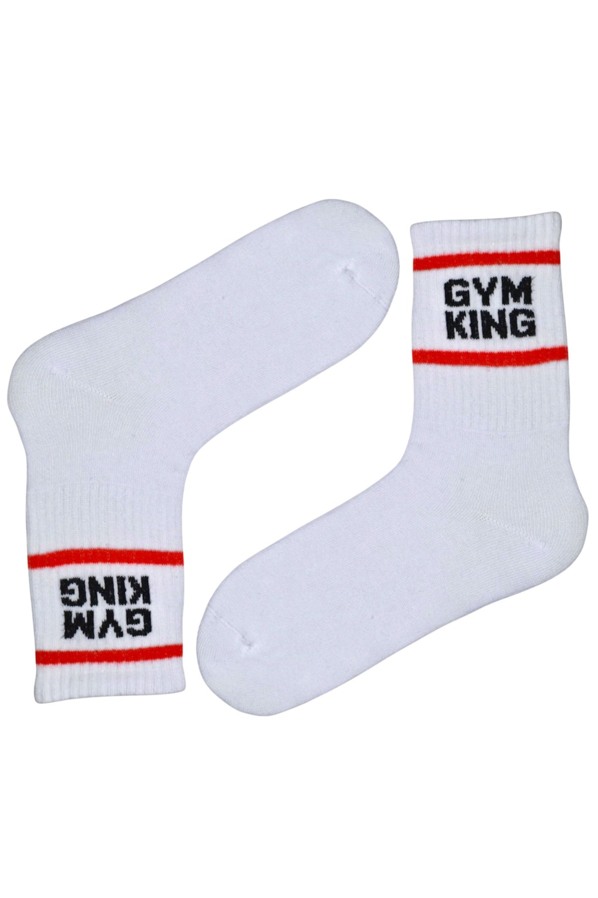 MiaSocks Gym King yazılı Desenli Çorap