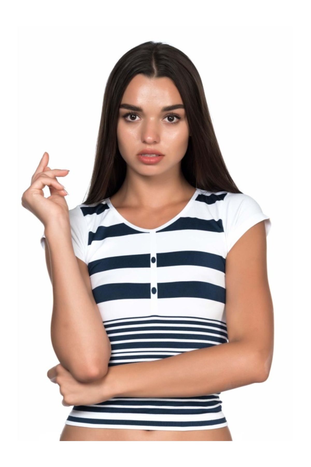 kapsulavm BEYAZ-LACİ MI Emay 5026 Soft Seamless T Shirt