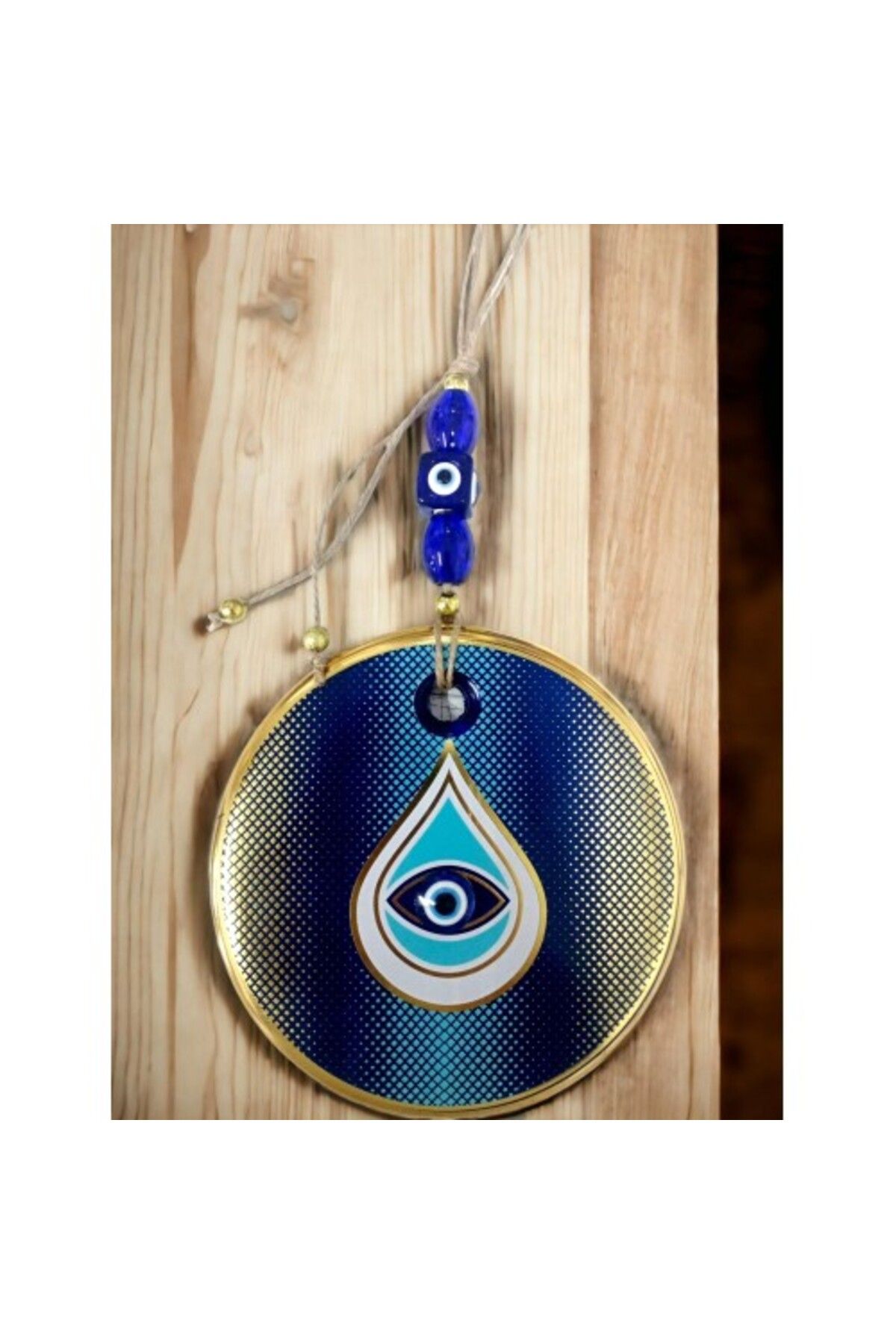 Shop58 Puantiyeli Damla Desen Nazar Boncuklu Duvar Süsü Gözlü Duvar Dekoru