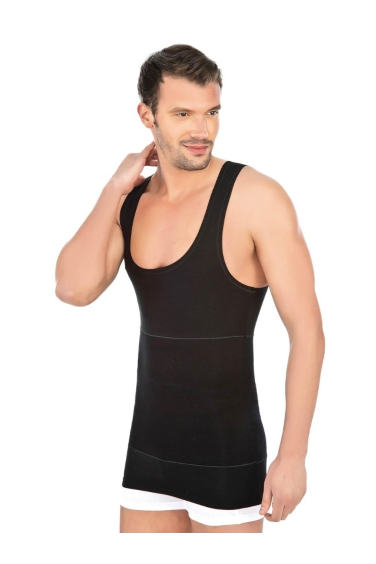 kapsulavm SİYAH MI Emay 1400 Modal Cotton Erkek Atlet Korse