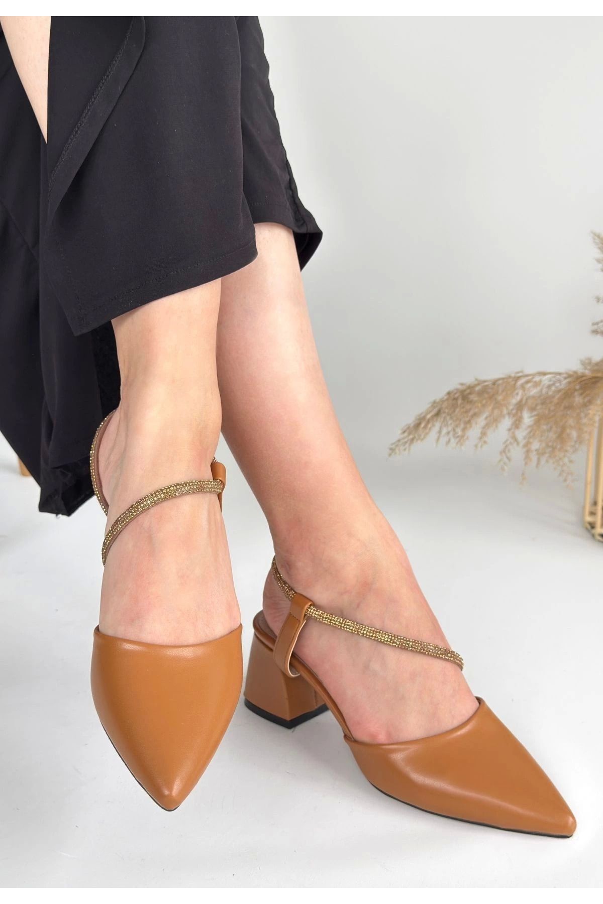 Shop58 Sista Taba Cilt Topuklu Ayakkabı