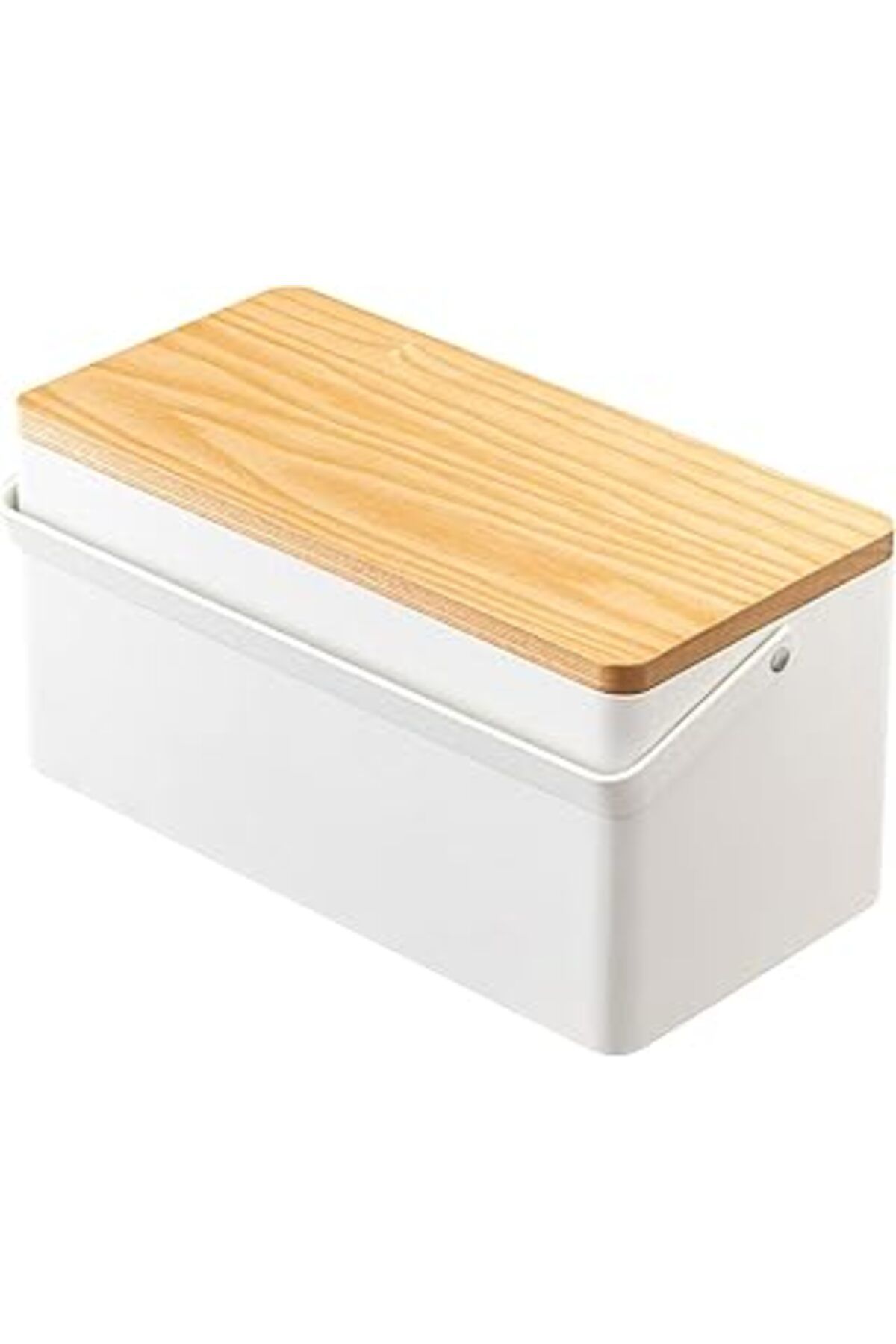 Mu Art Yamazaki 5060 Tower Dikiş Kutusu, Beyaz, Çelik/Ahşap/Abs Reçine/Pamuk/Polyester, Minimalist Tasarım