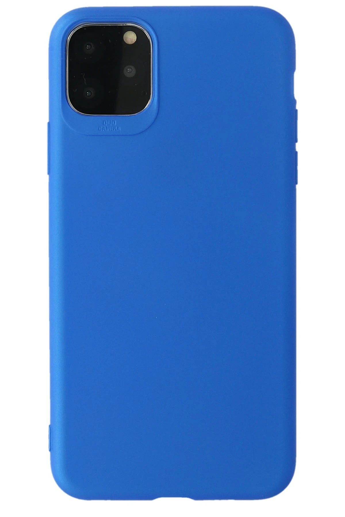 NewFace iPhone 11 Pro Max Kılıf First Silikon - Mavi SVLRS