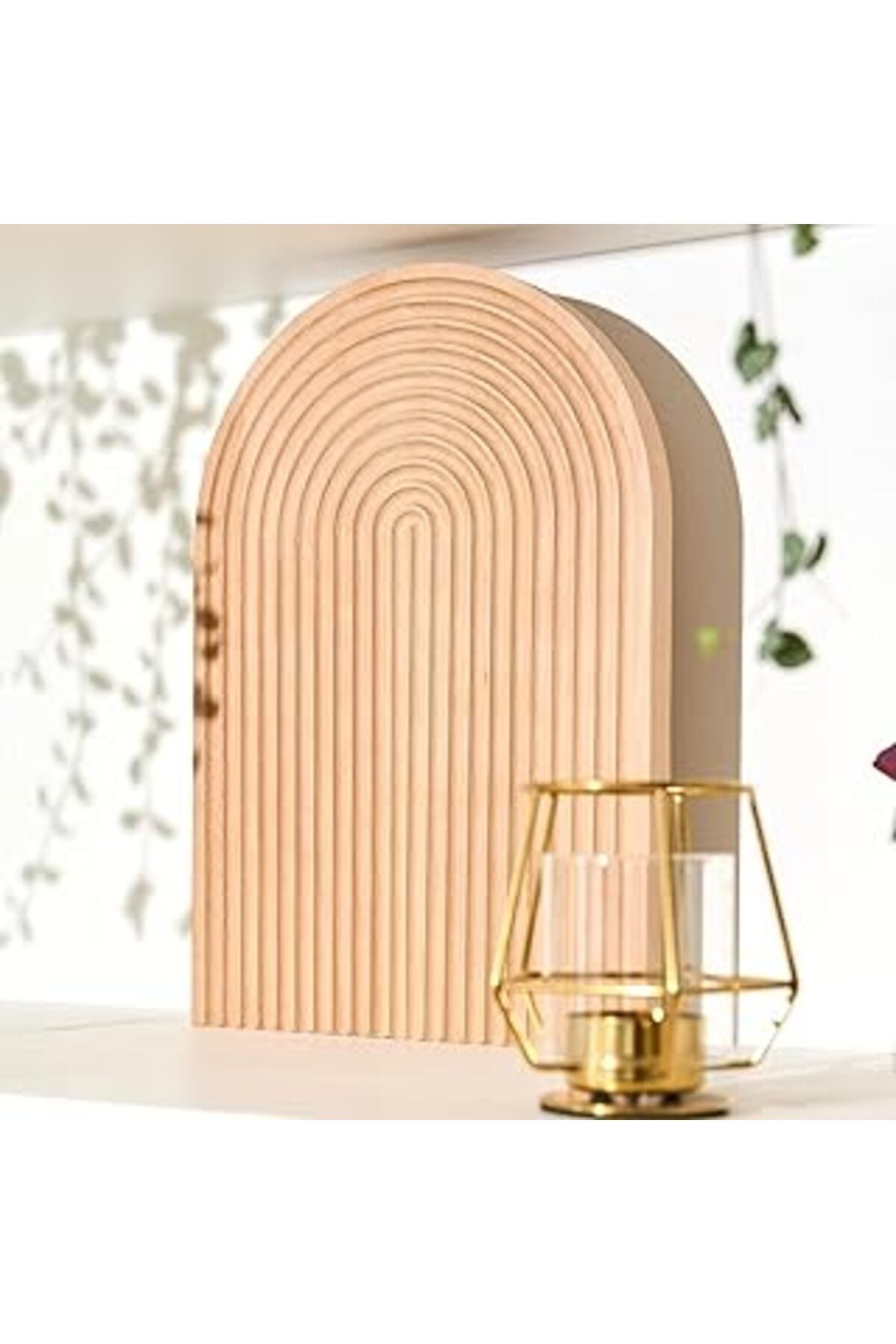 Mu Art Starglow Doğal Dekoratif Ahşap Servis Tahtası, Doğal Ahşap Sunum Tahtası, Şarküteri Servis Tepsisi,