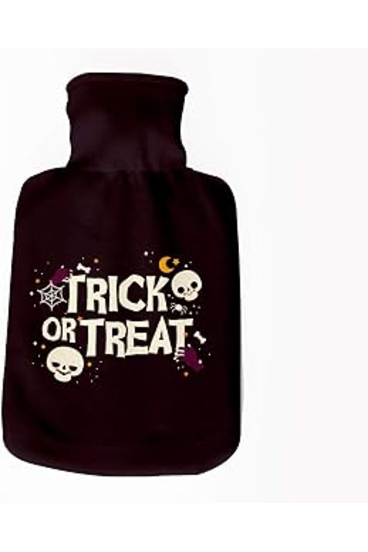 NZM TİCARET Hediyesepeti Arkadaşa Hediye Halloween Tasarımlı Sıcak Su Torbası - Tasarım Kılıflı Termofor - El A