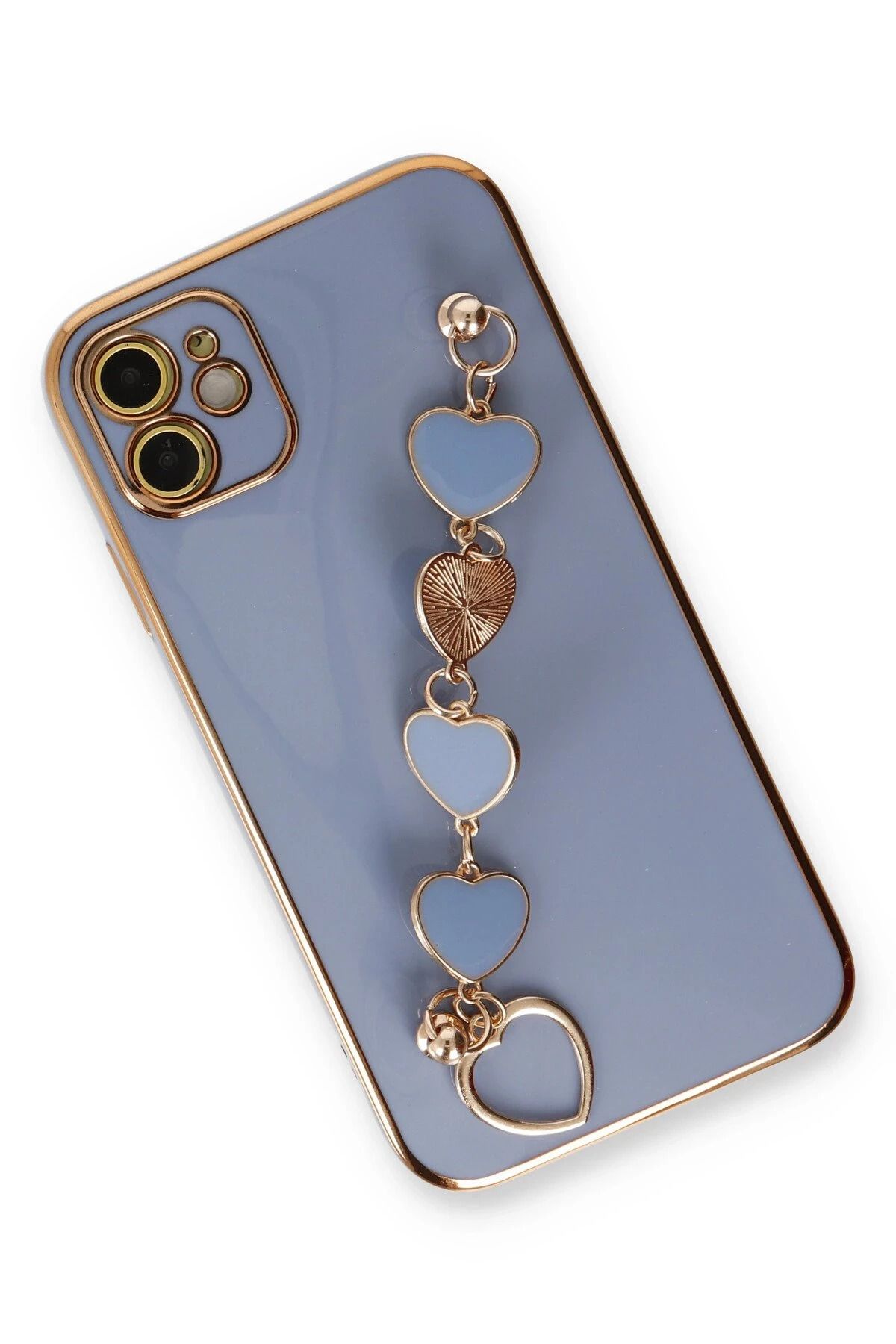 NewFace iPhone 12 Uyumlu Kılıf Esila Silikon - Gri SVLRS